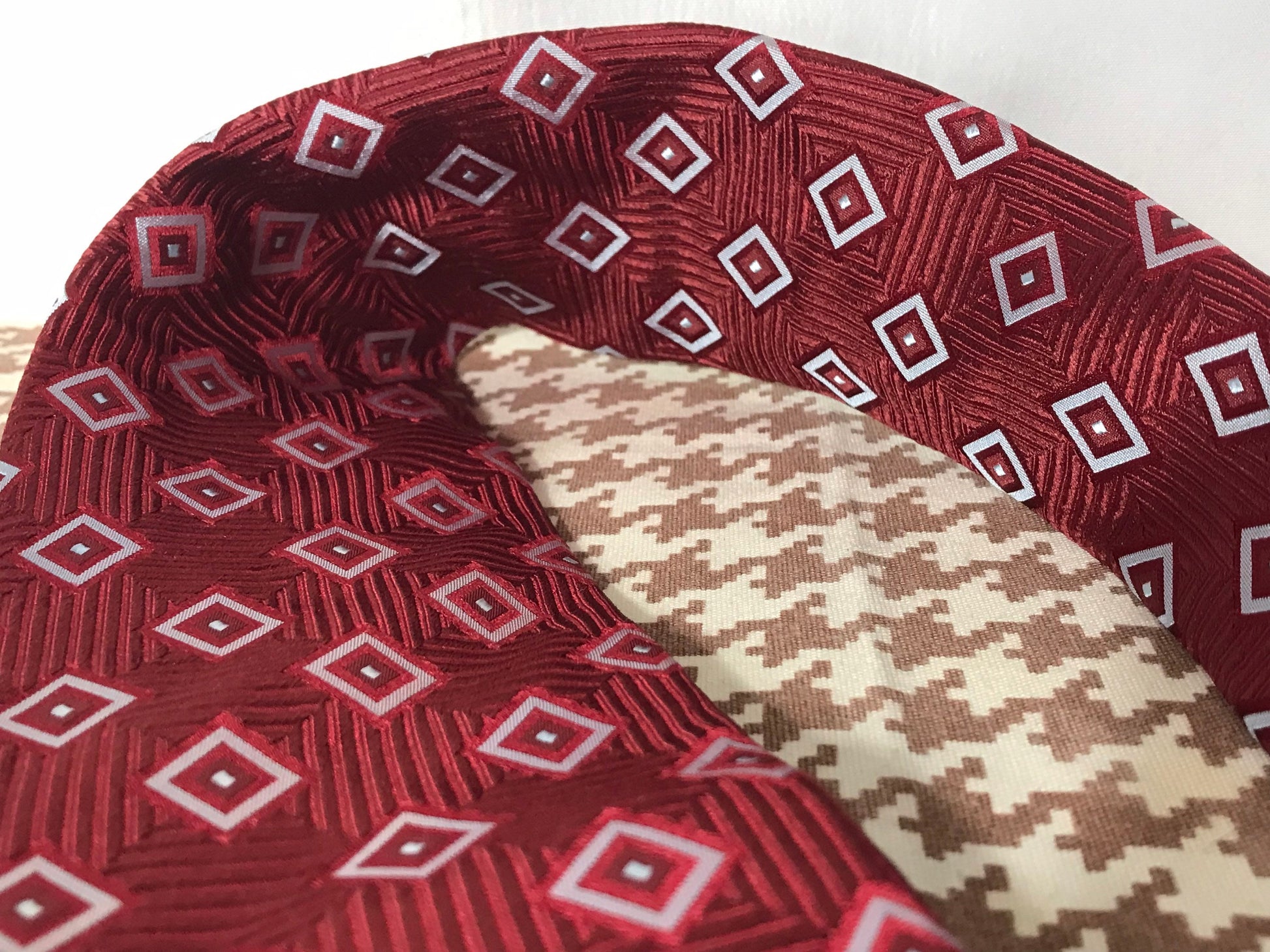 Vintage Red/Blue Diamond Canali Necktie | Accessories