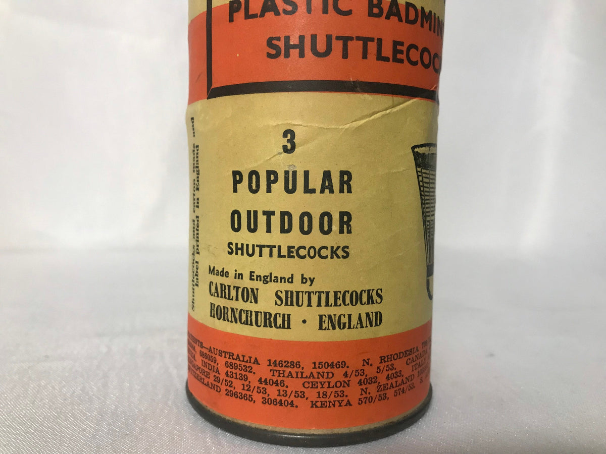 Vintage Orange-Carlton Plastic Badminton Shuttlecocks | Toys and Games