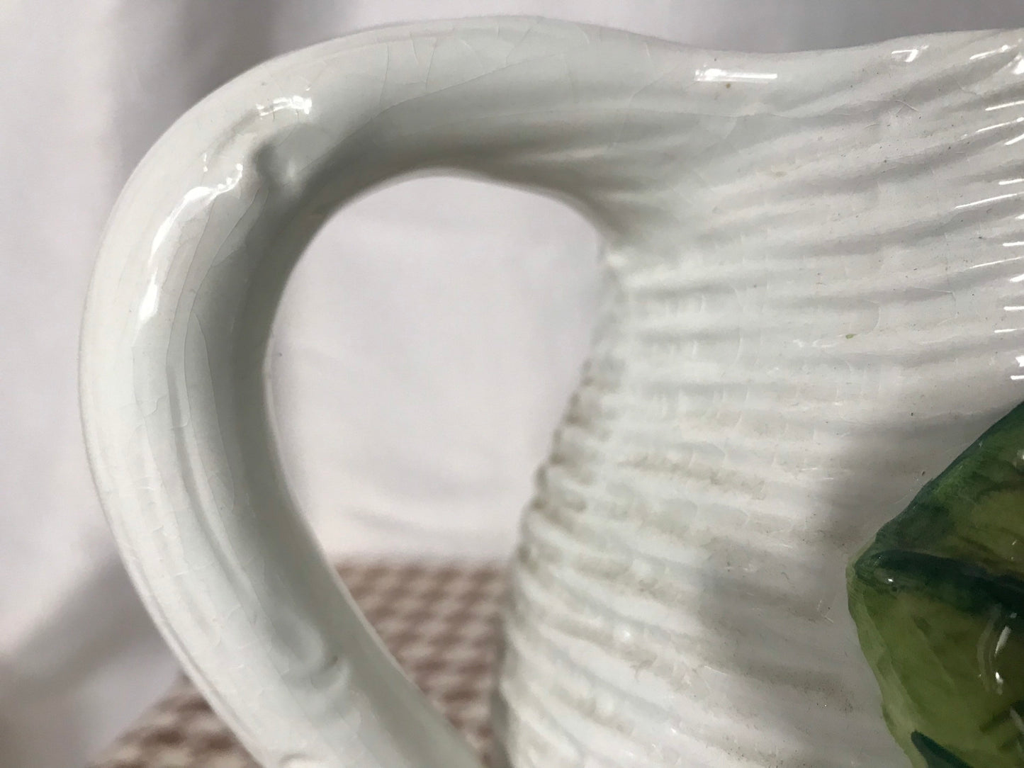 Vintage Eggplant Porcelain Pitcher | Home & Kitchen Decor