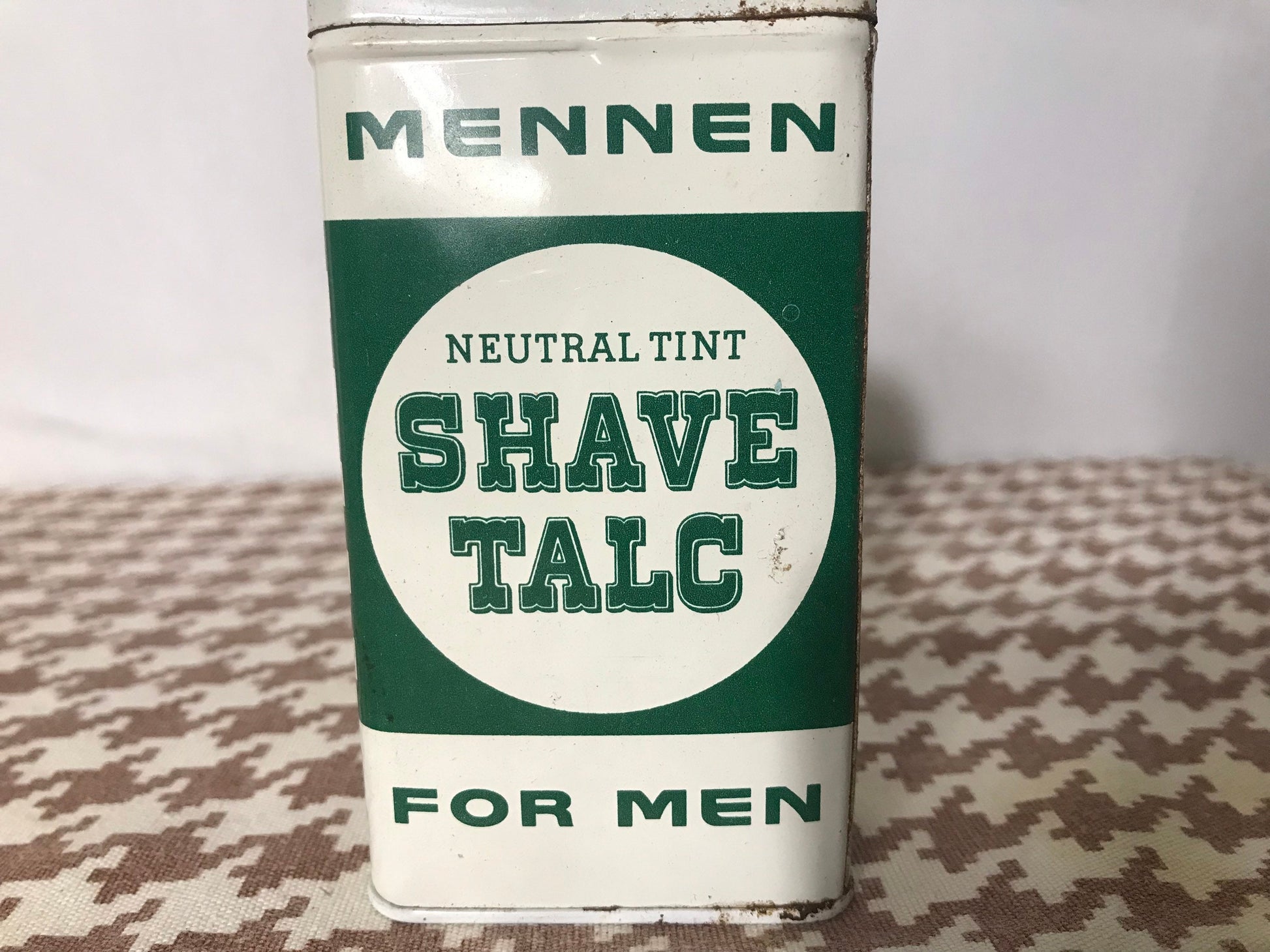 Vintage 1950's Mennen Neutral Tint Shave Talc For Men