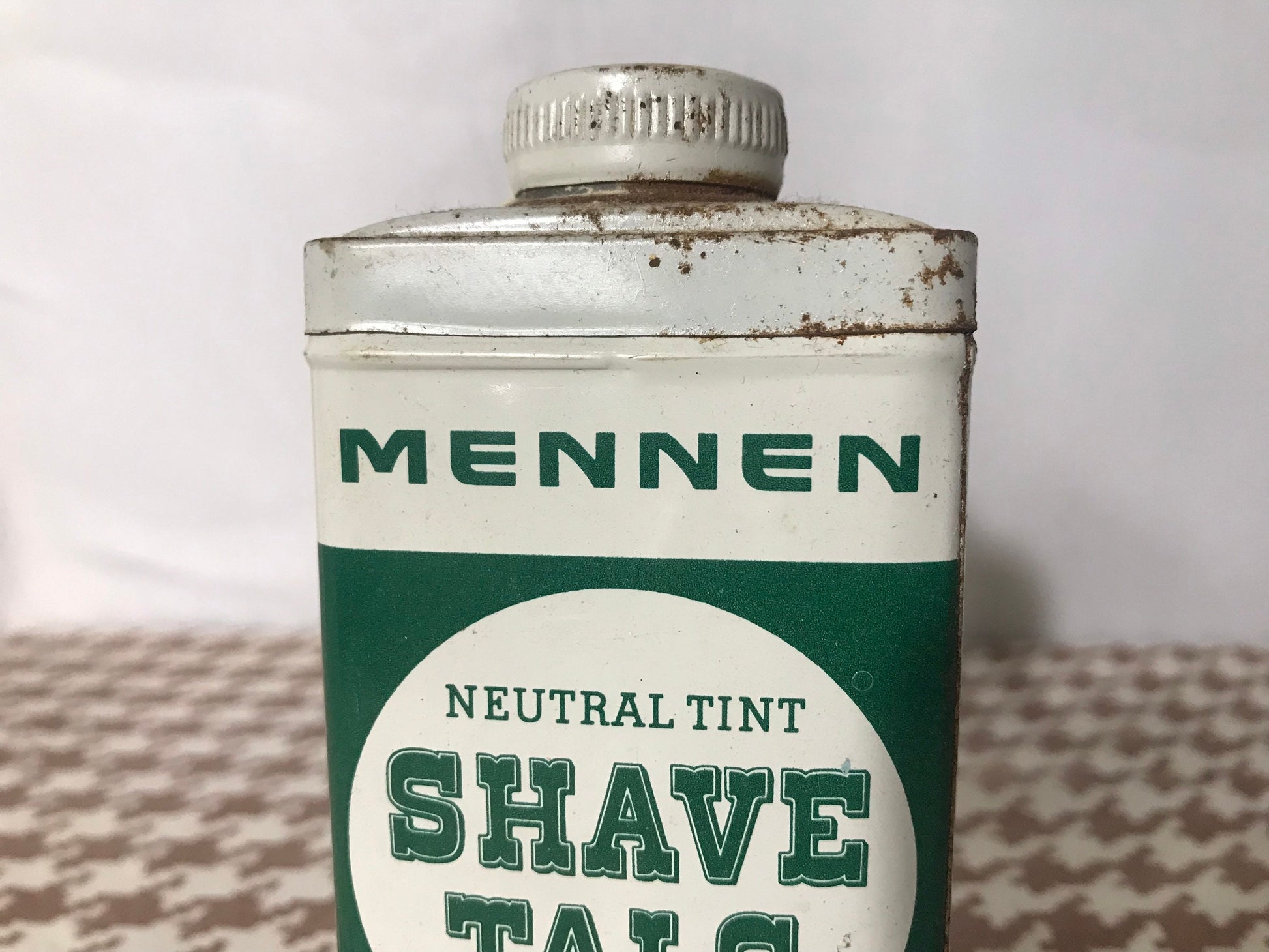 Vintage 1950's Mennen Neutral Tint Shave Talc For Men