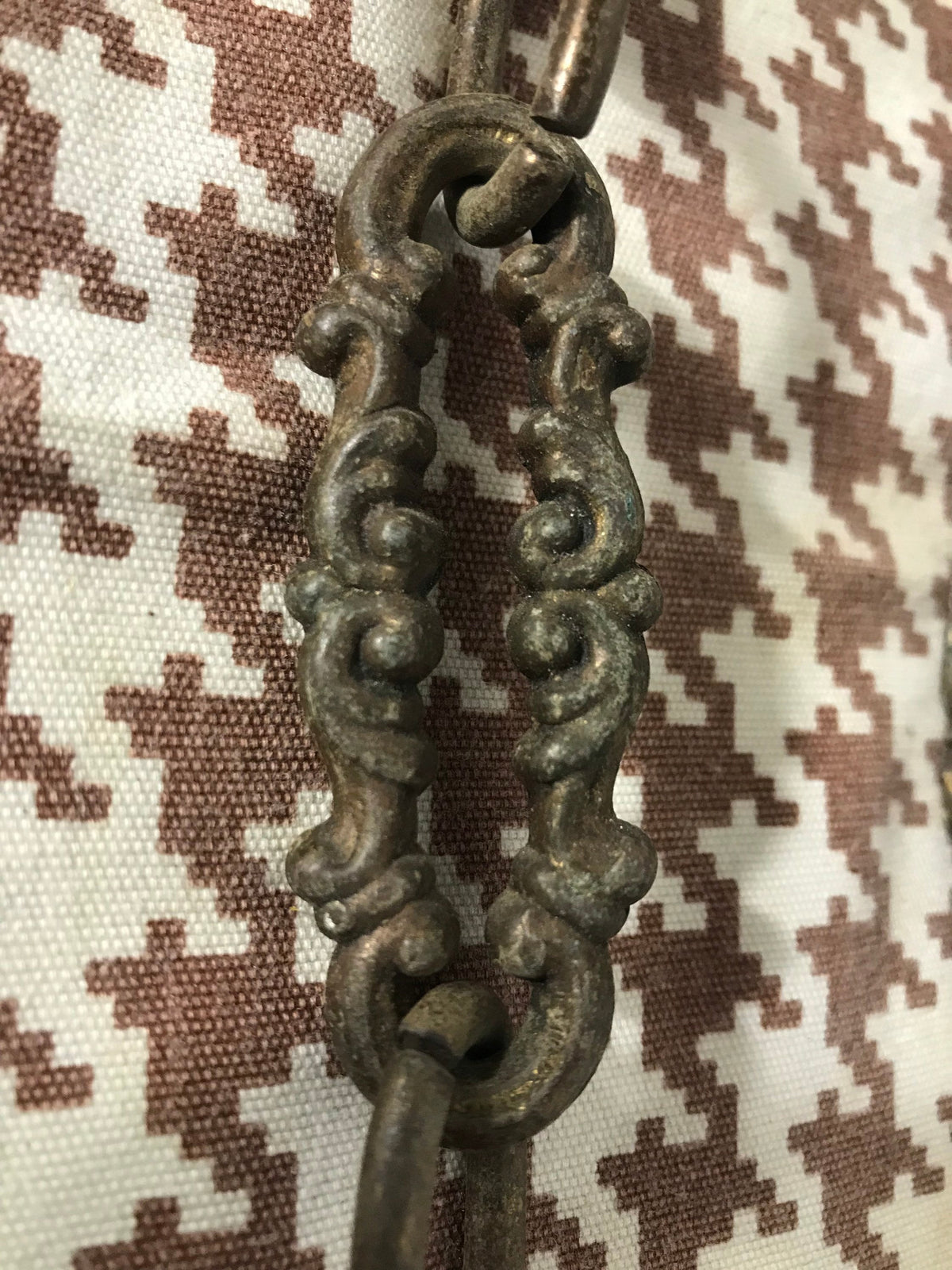 Vintage Brass Doorknob & Chain | Home Decor
