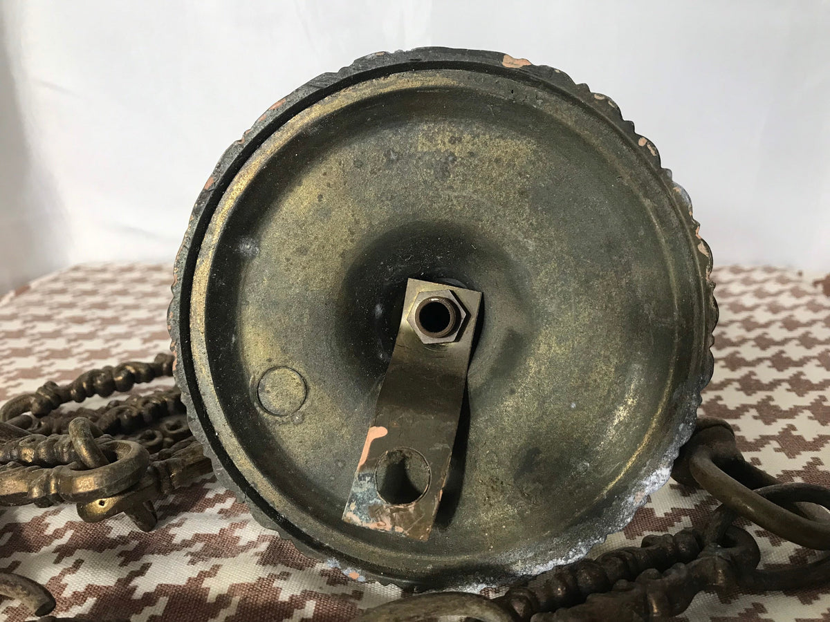 Vintage Brass Doorknob & Chain | Home Decor