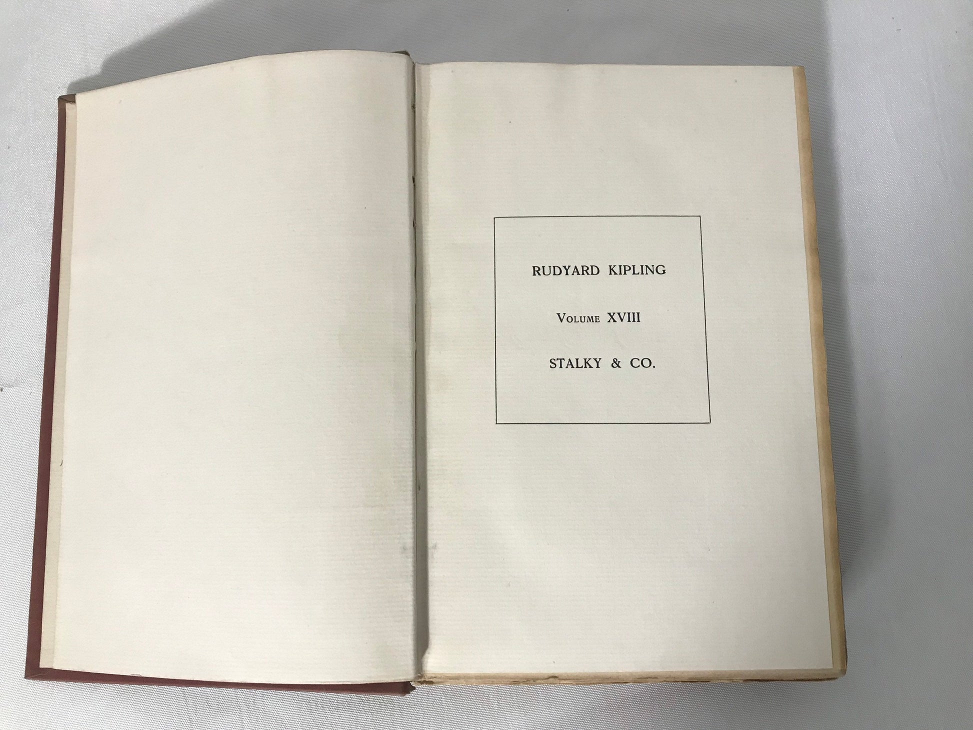 Vintage Scribners Rudyard Kipling’s Stalky & Co. | The Works of Rudyard Kipling XVIII | Literature and Fiction