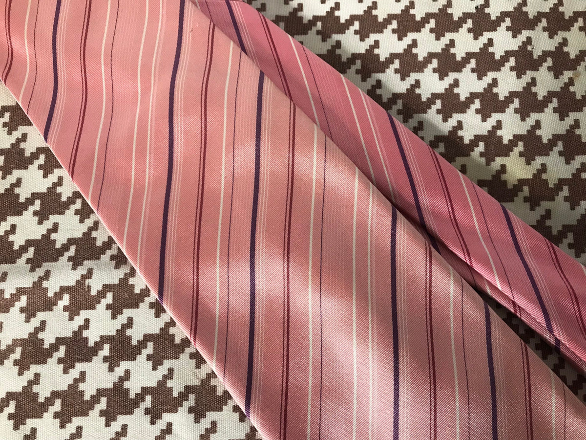 Vintage Pink Stripped Hield Necktie | Accessories