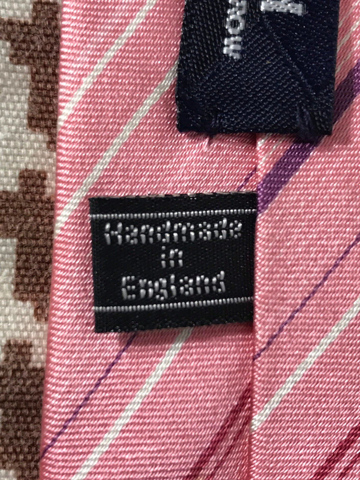 Vintage Pink Stripped Hield Necktie | Accessories