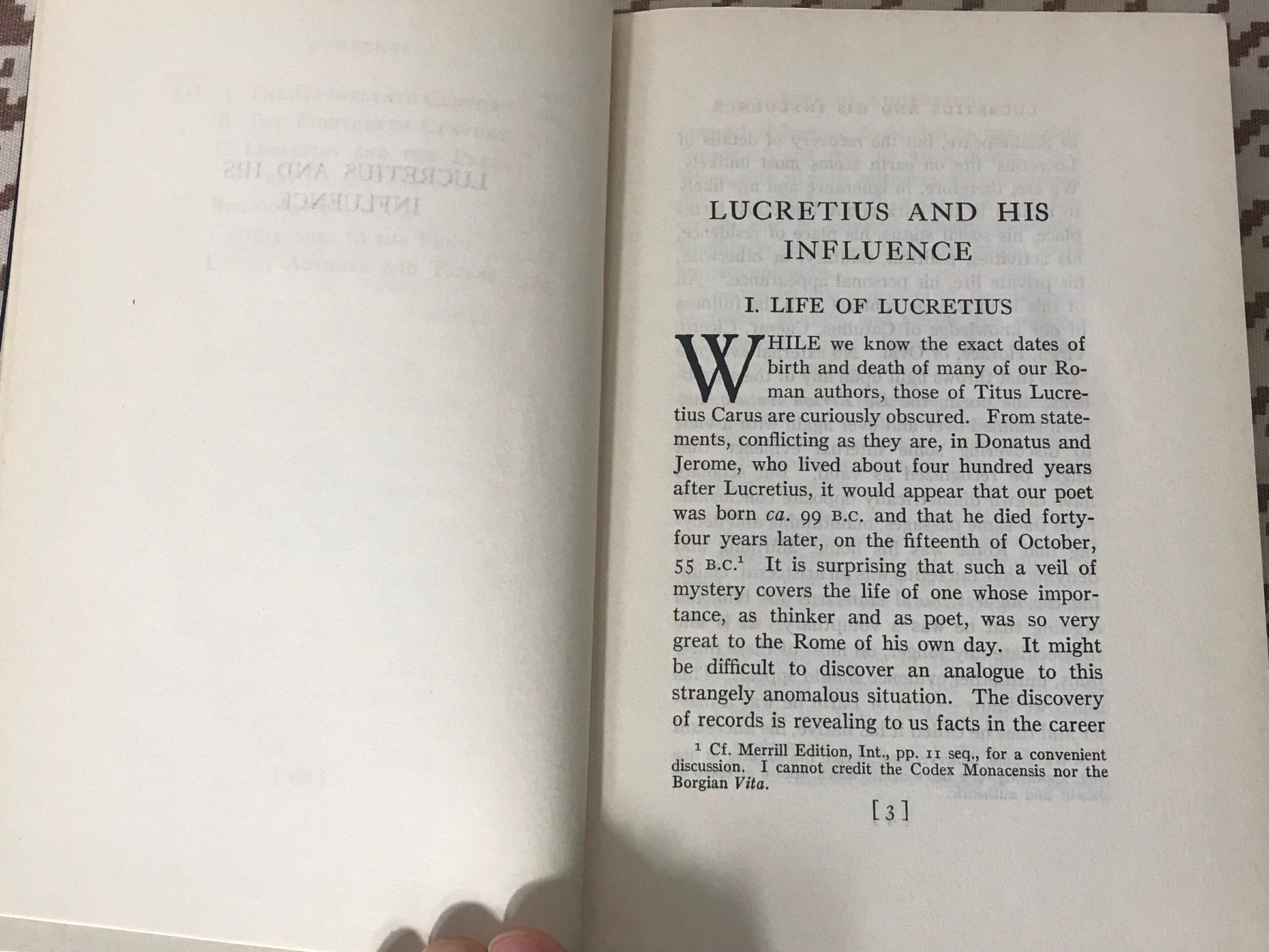 Lucretius And His Influence by George Depue Hadzsits | Longmans, Green and co 1935 | Literature & Fiction