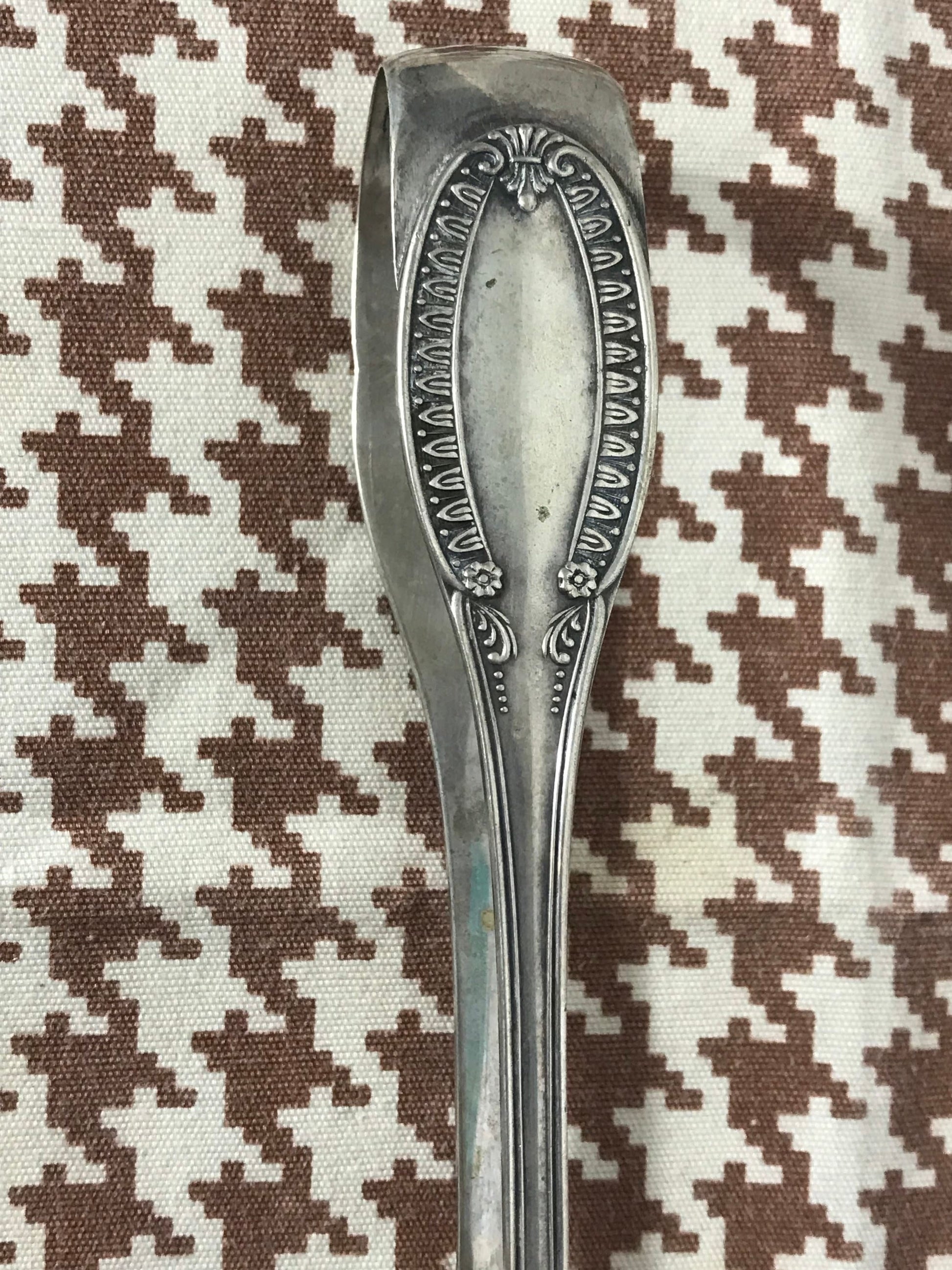 Vintage 800 Silver Tongs | Home & Kitchen Decor