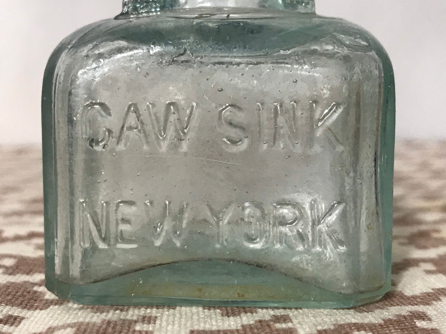 Vintage Caw Sink New York Mini Apothecary Bottle | Home & Living