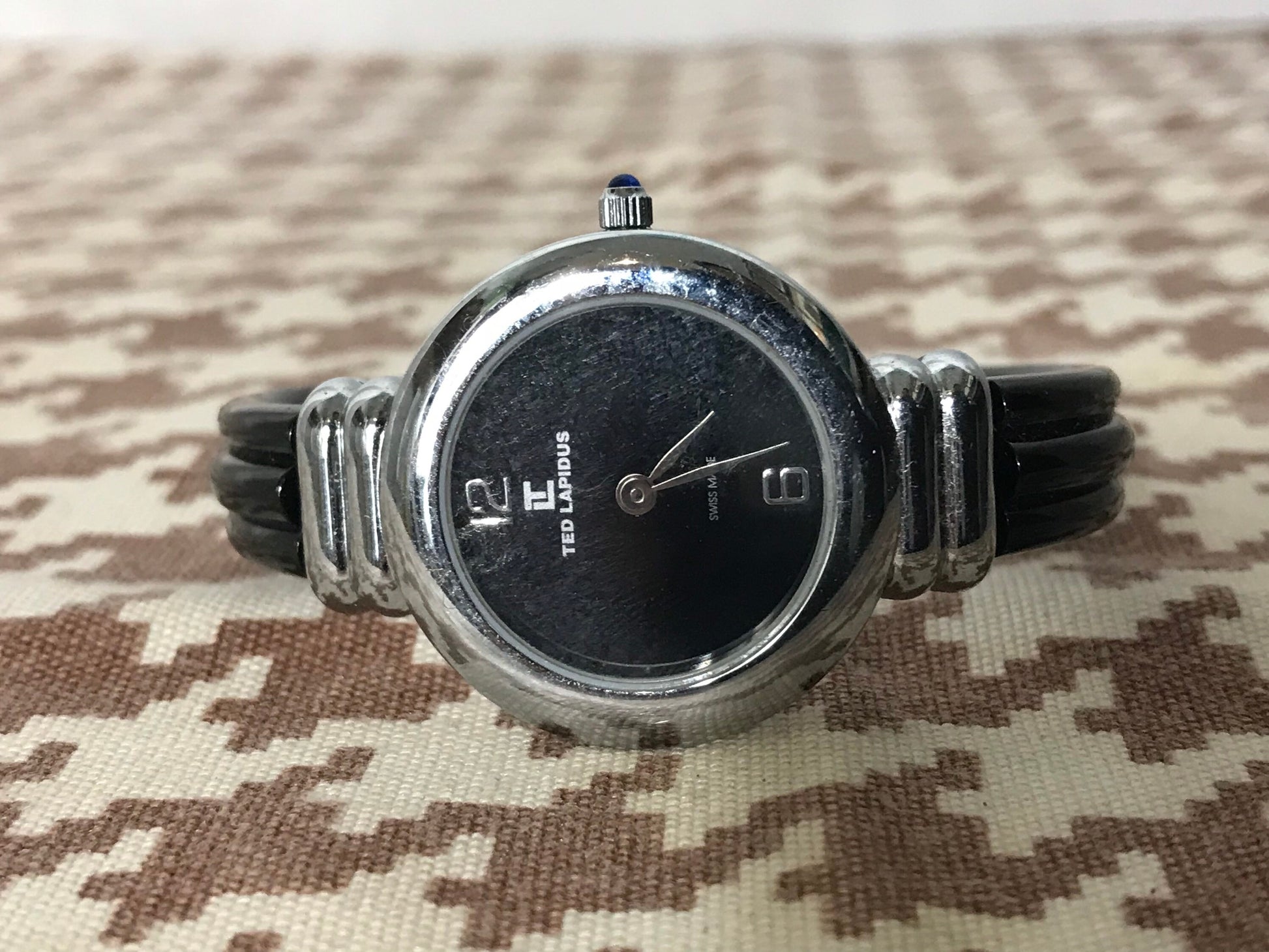 Vintage Ted Lapidus Swiss Made Silver Bracelet Watch | Jewelry