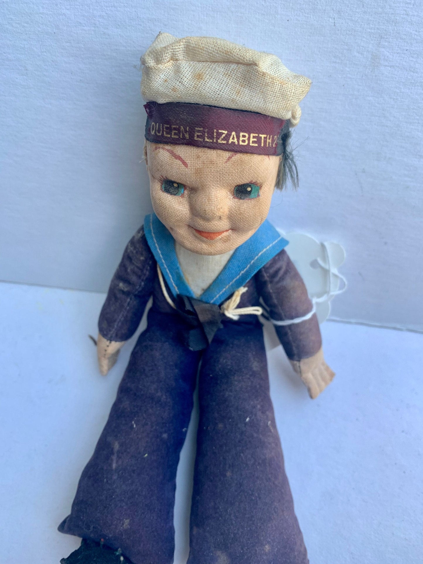 Vintage Queen Elizabeth Sailor Doll