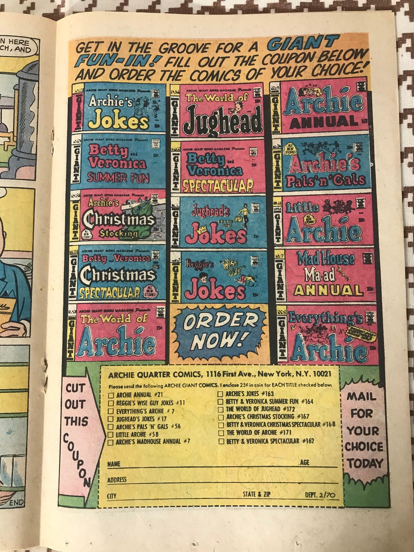 Archie’s Joke Book “laugh-out” Magazine Feb. 145 | Archie Series