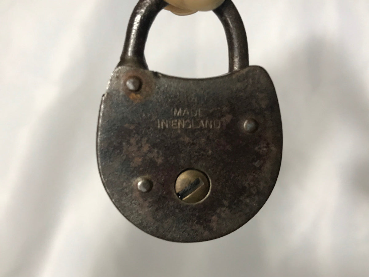 Vintage Miniature Oak Lock | Unknown Brand | Home Improvement
