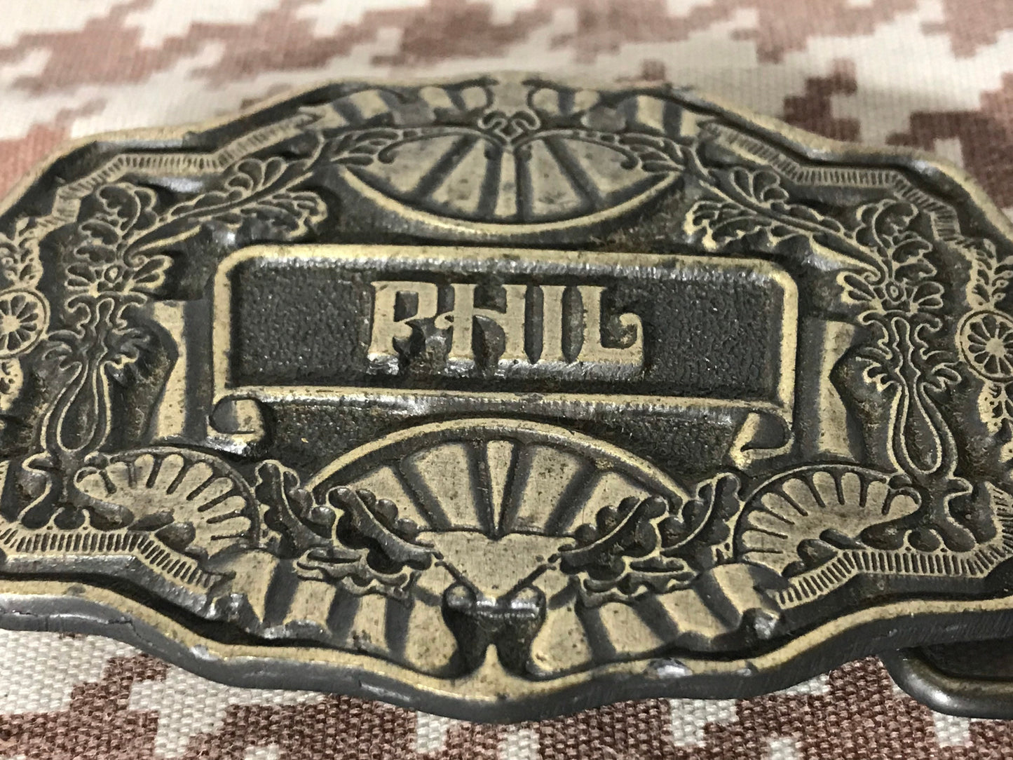 Vintage “Phil” Brass Belt Buckle | Accessories