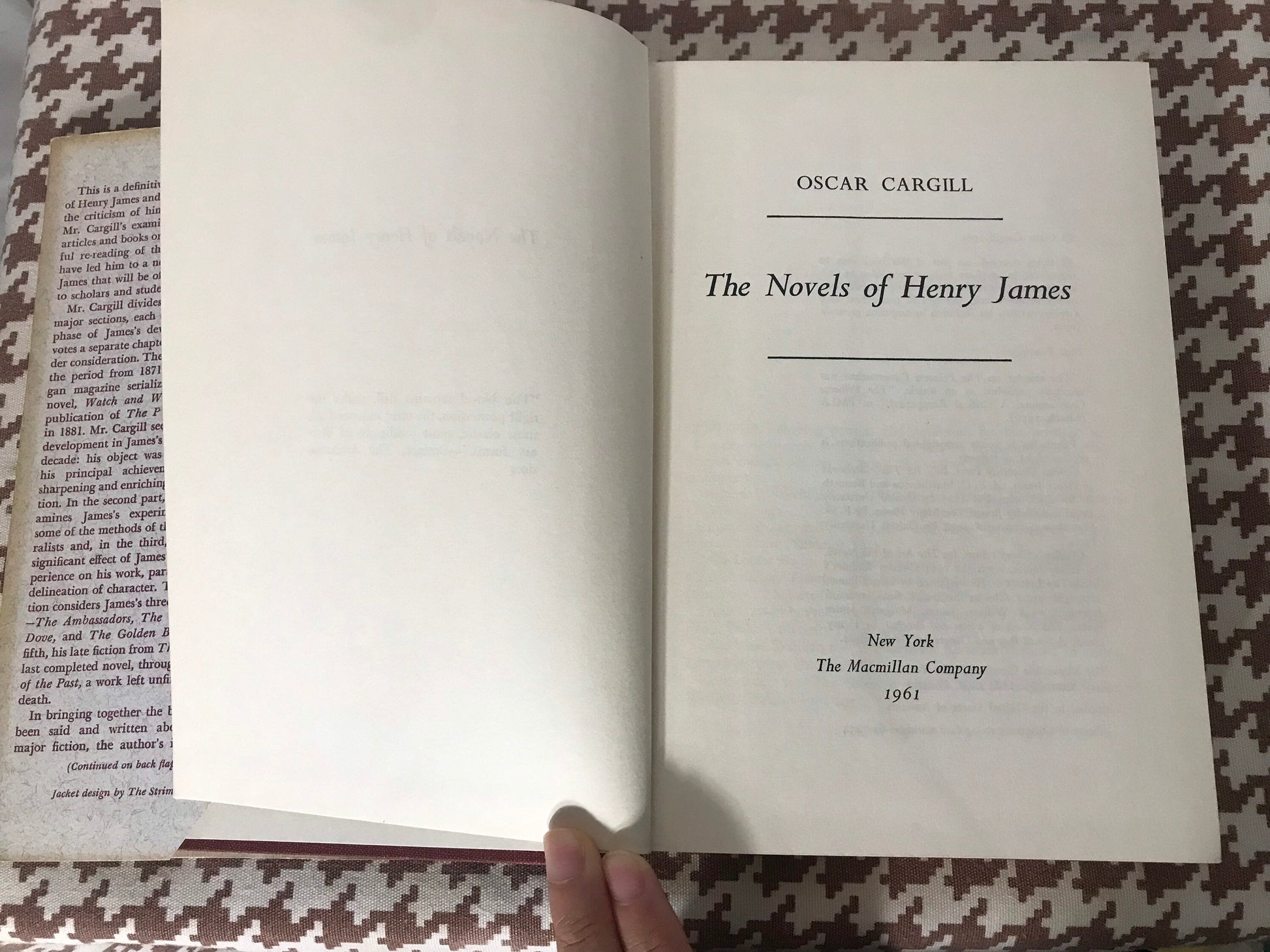 The Novels of Henry James by Oscar Cargill | Literature