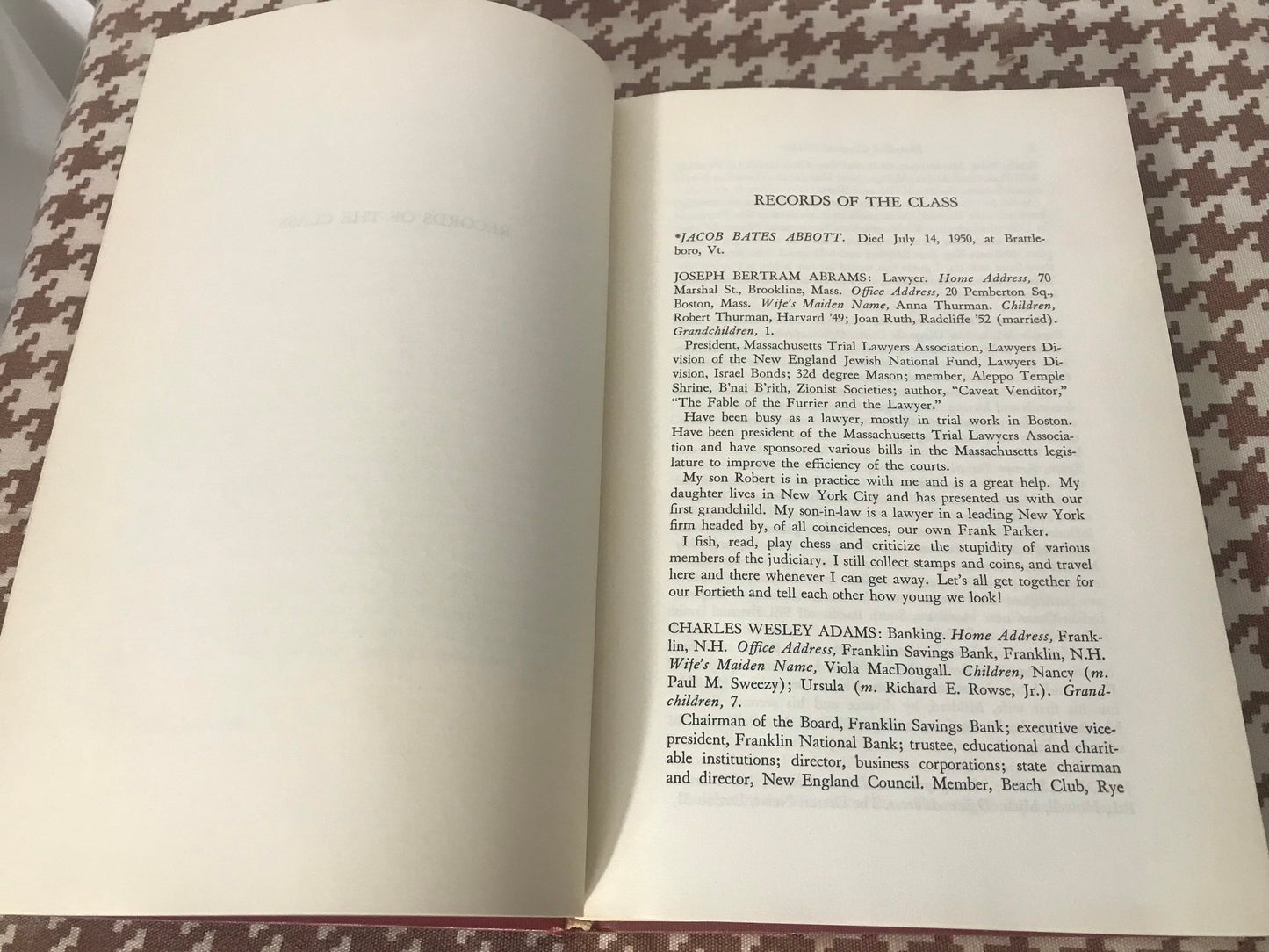 Harvard Class of 1918 Fortieth Anniversary Report | Cambridge - Printed for the class of 1958