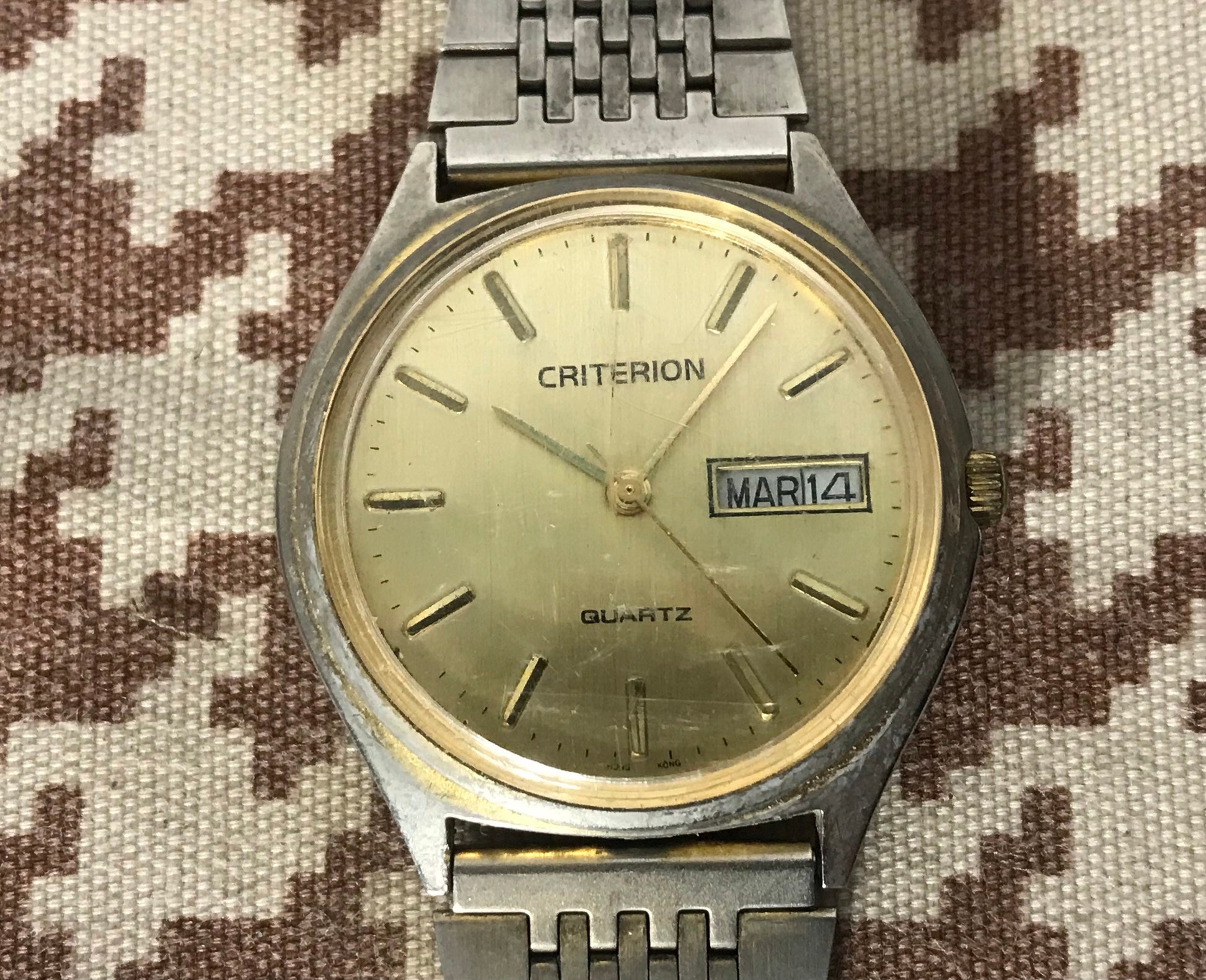 Criterion Quartz Silver/Gold Wrist Watch | Jewelry