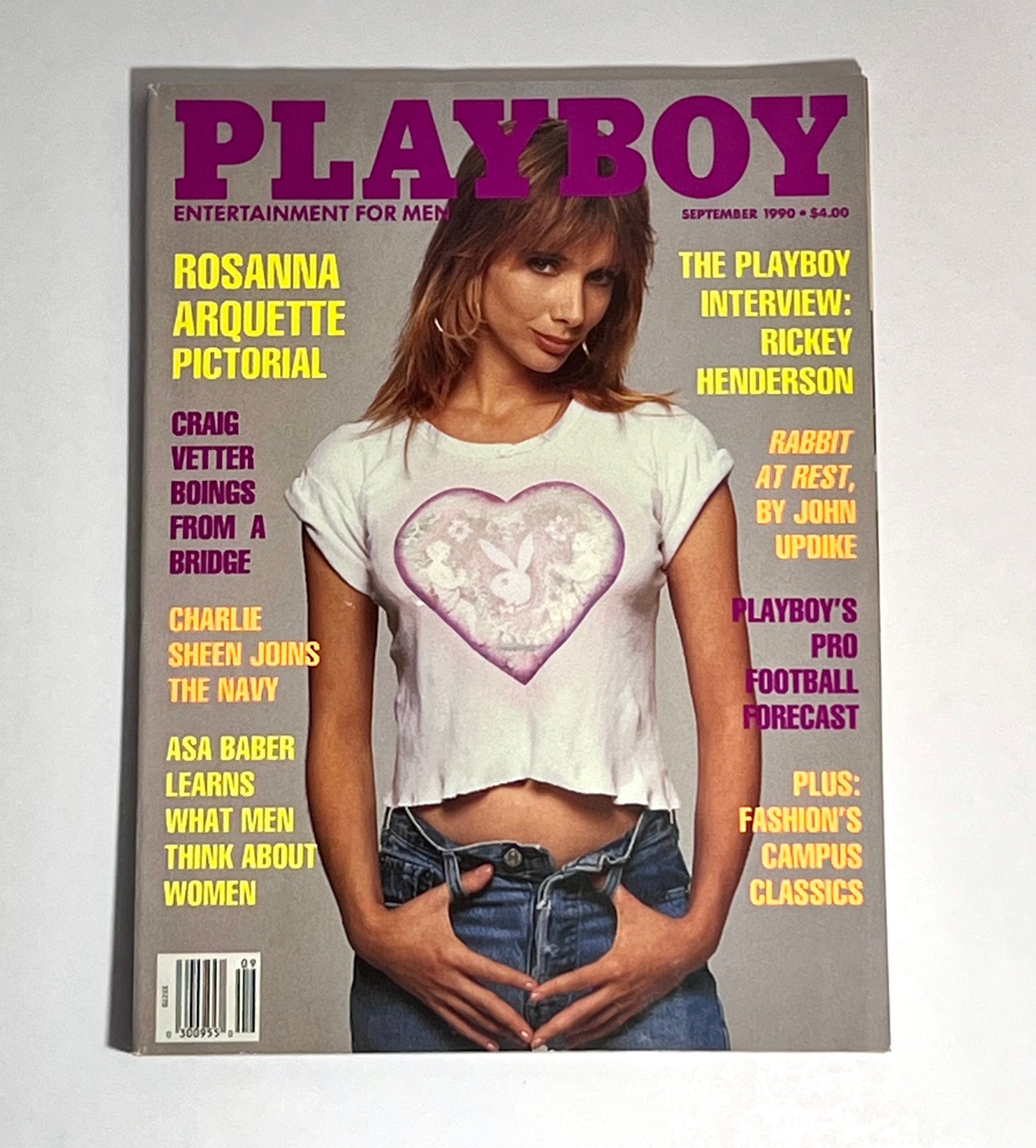 1990 Playboy Magazine Rosanna Arquette September Issue