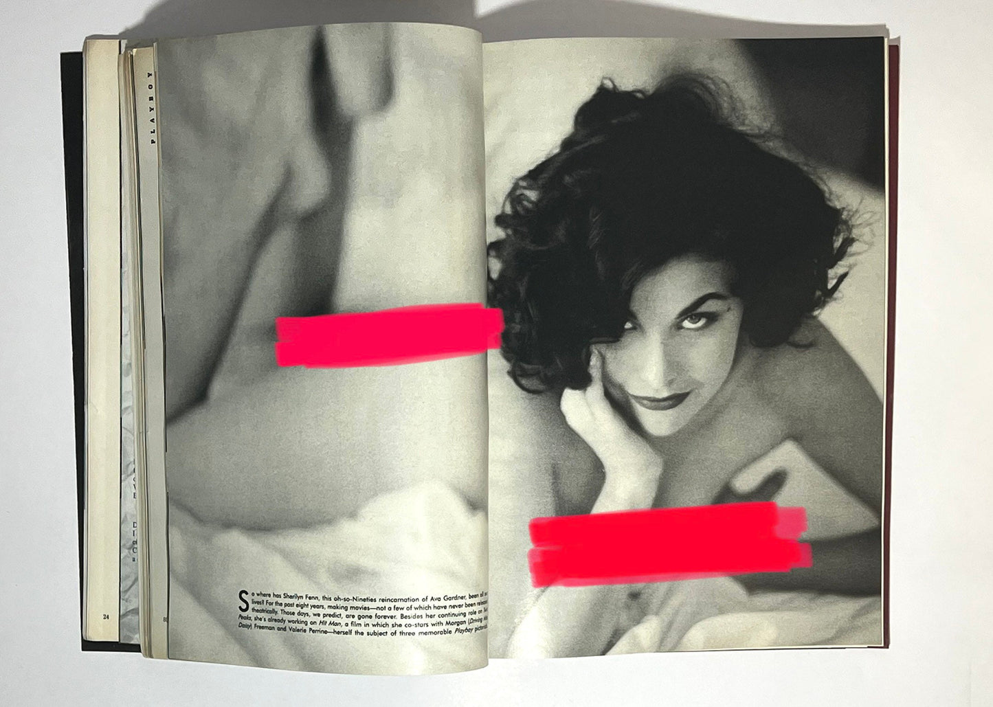 1990 Playboy Magazine Sherilyn Fenn December Issue