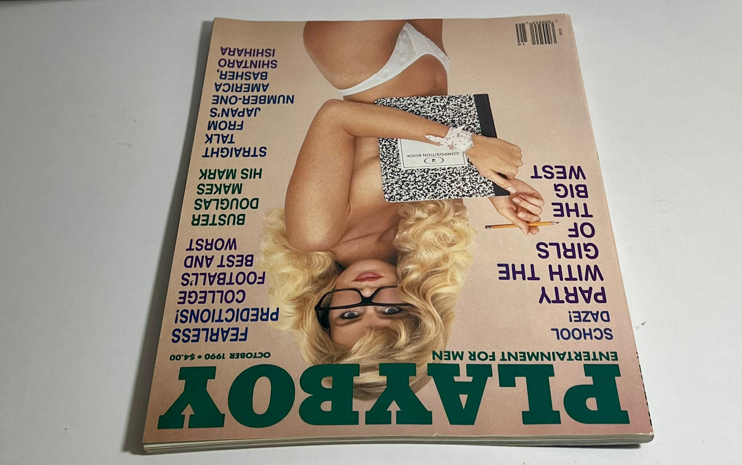 1990 Playboy Magazine Big West Party Girls October Issue