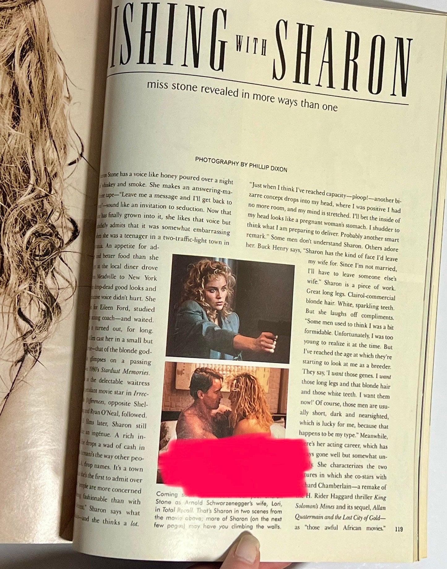 1990 Playboy Magazine Sharon Stone July Issue