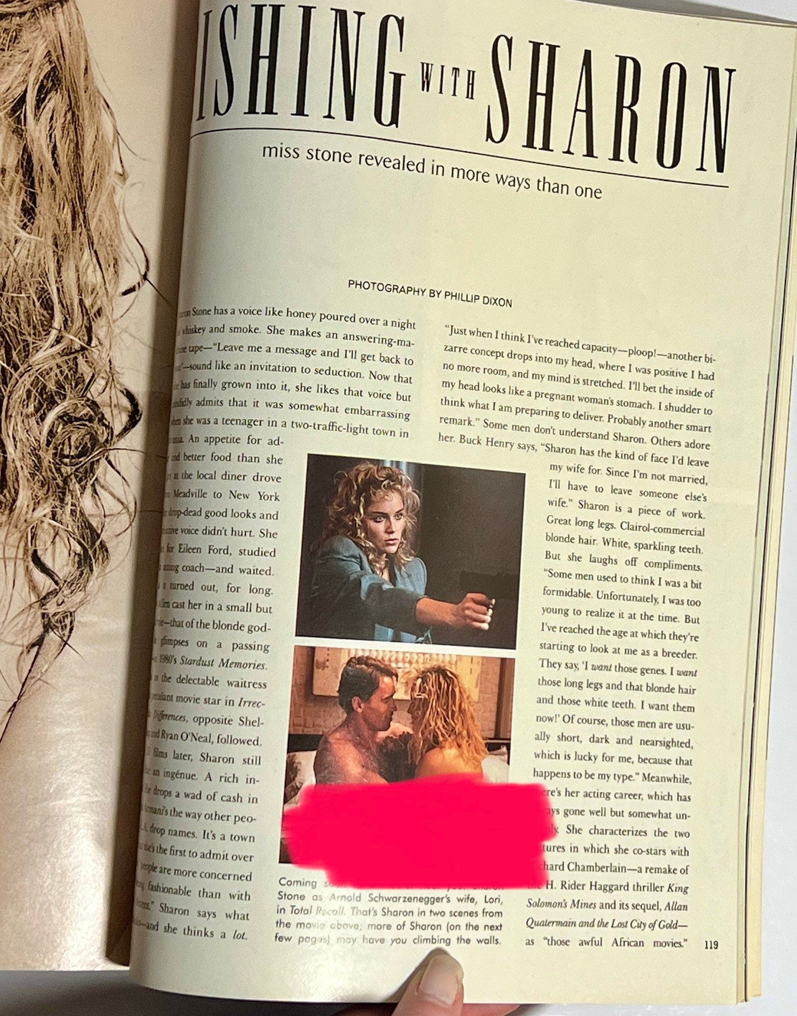 1990 Playboy Magazine Sharon Stone July Issue