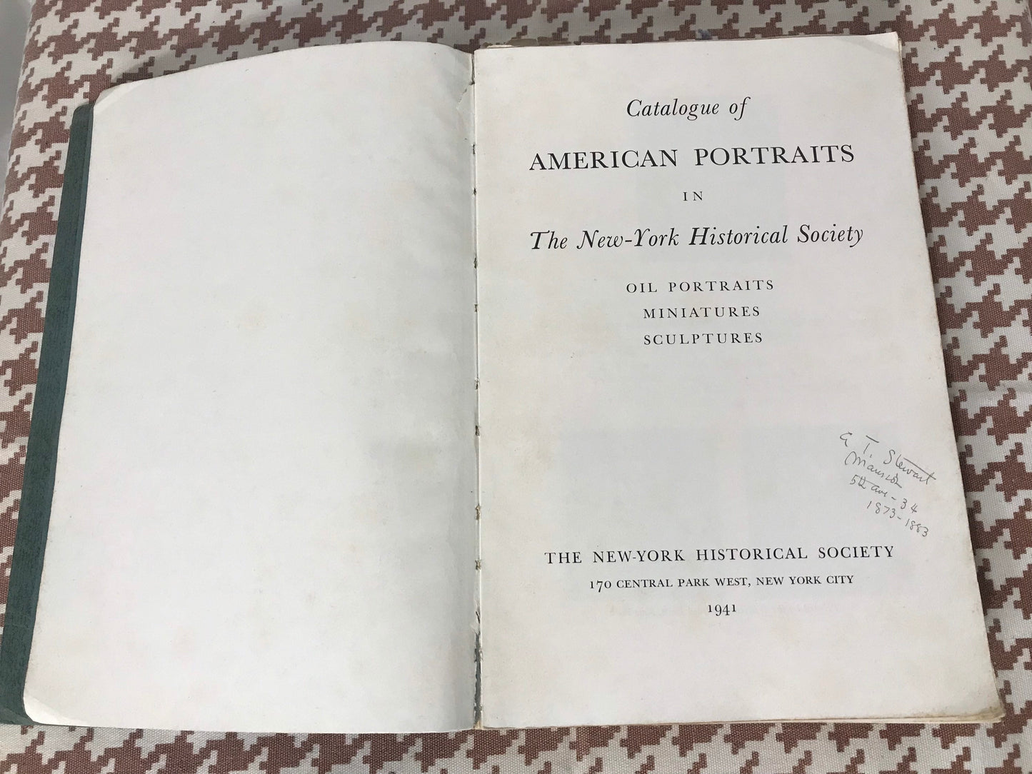 Catalogue Of American Portraits In The New York Historical Society | Literature & Fiction