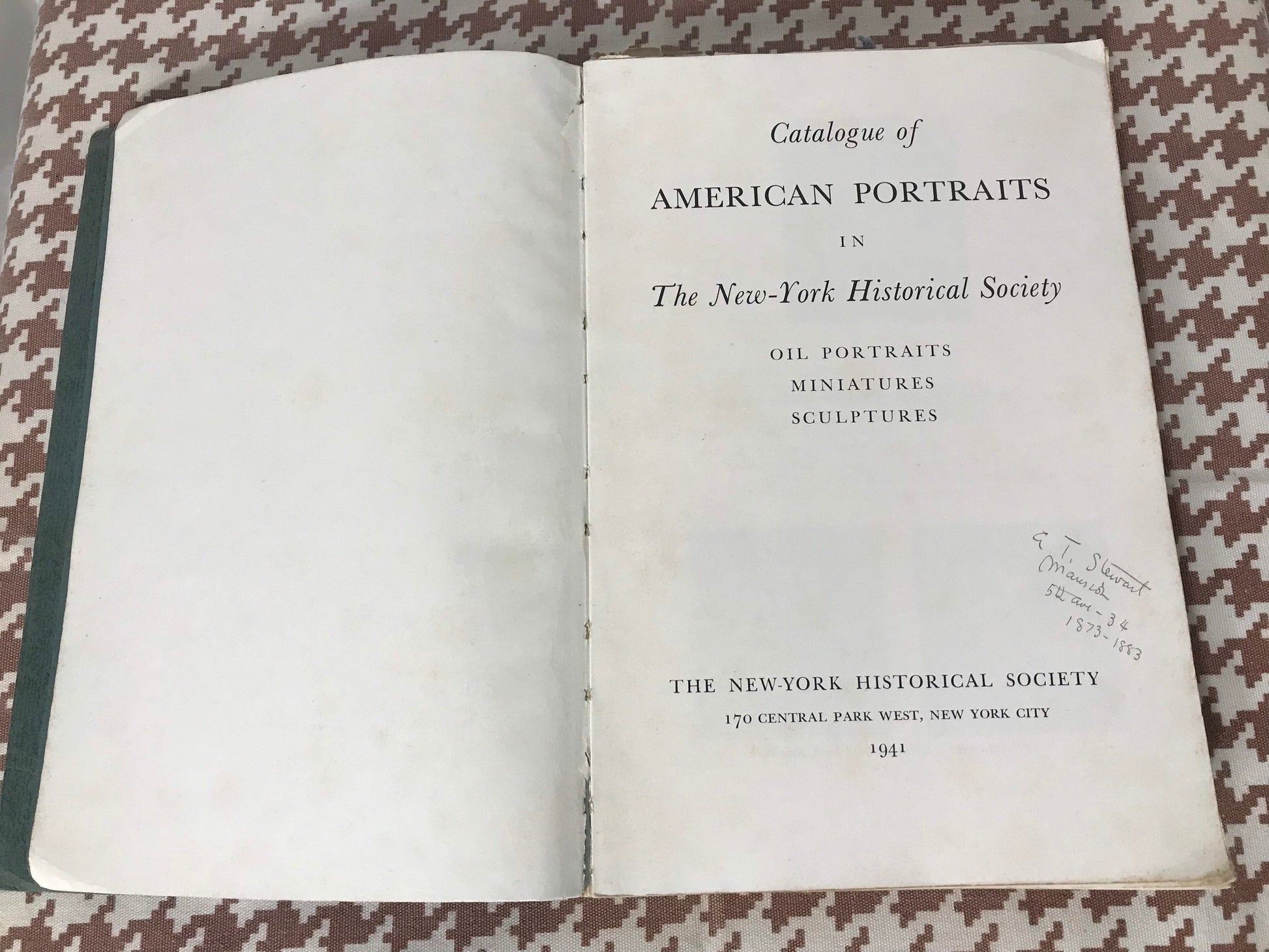 Catalogue Of American Portraits In The New York Historical Society | Literature & Fiction
