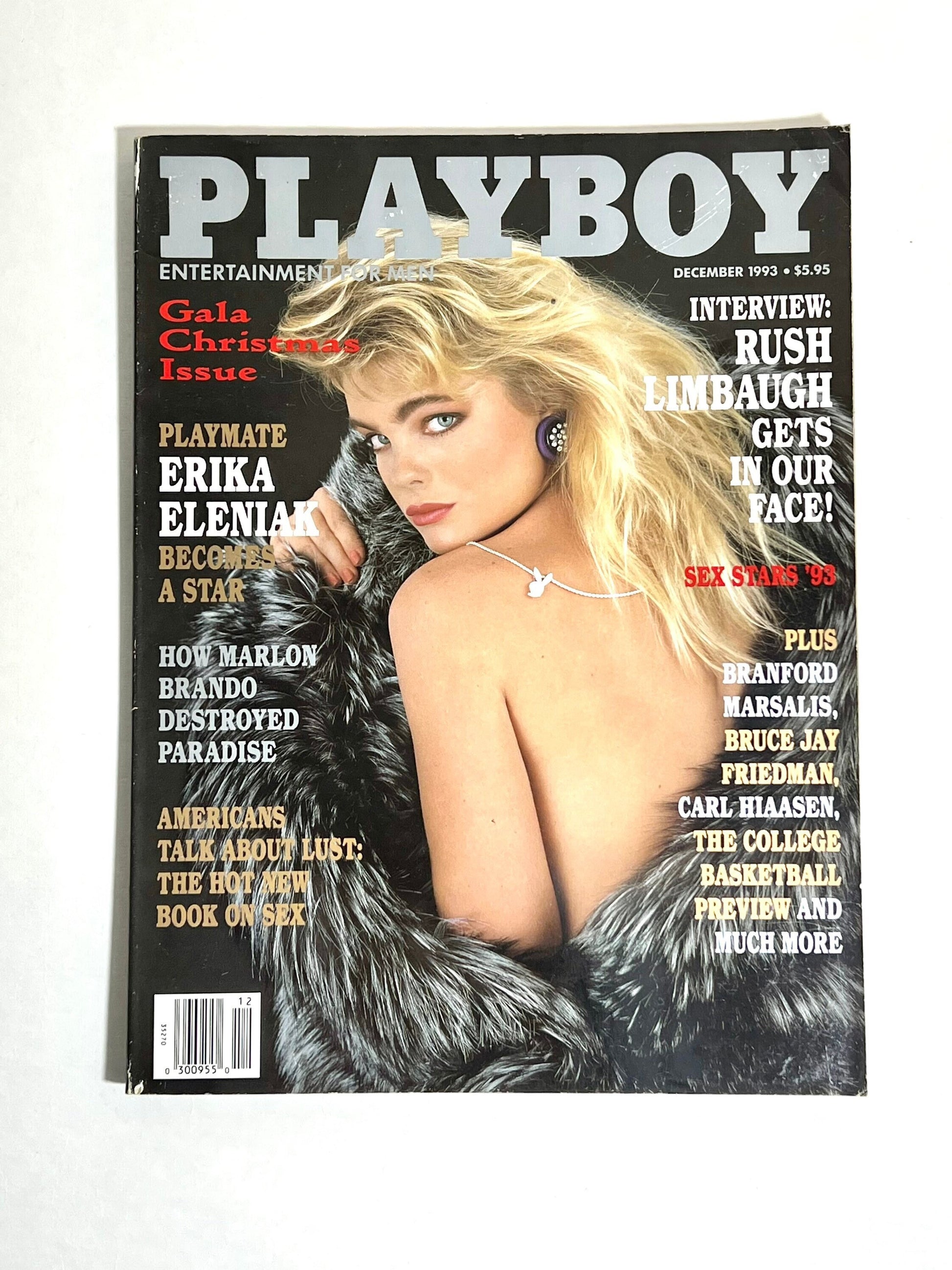 December Gala Christmas Issue 1993 Playboy Magazine Erika Eleniak| Memorabilia