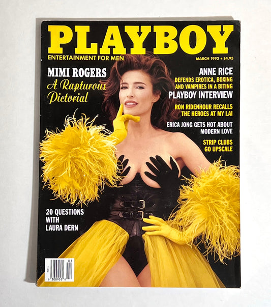 March 1993 Holiday Anniversary Issue Playboy Magazine Mimi Rogers | Memorabilia