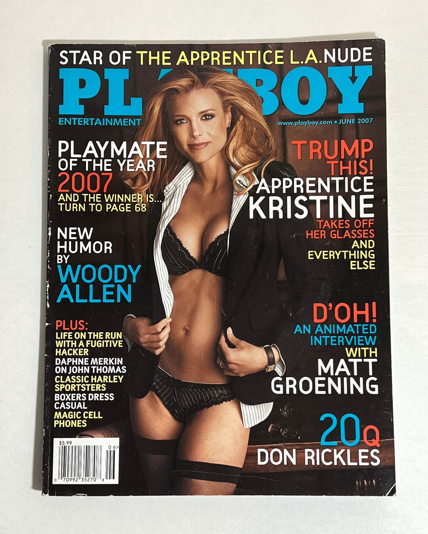 June 2007 Playboy Magazine Star of The Apprentice L.A. Nude | Memorabilia