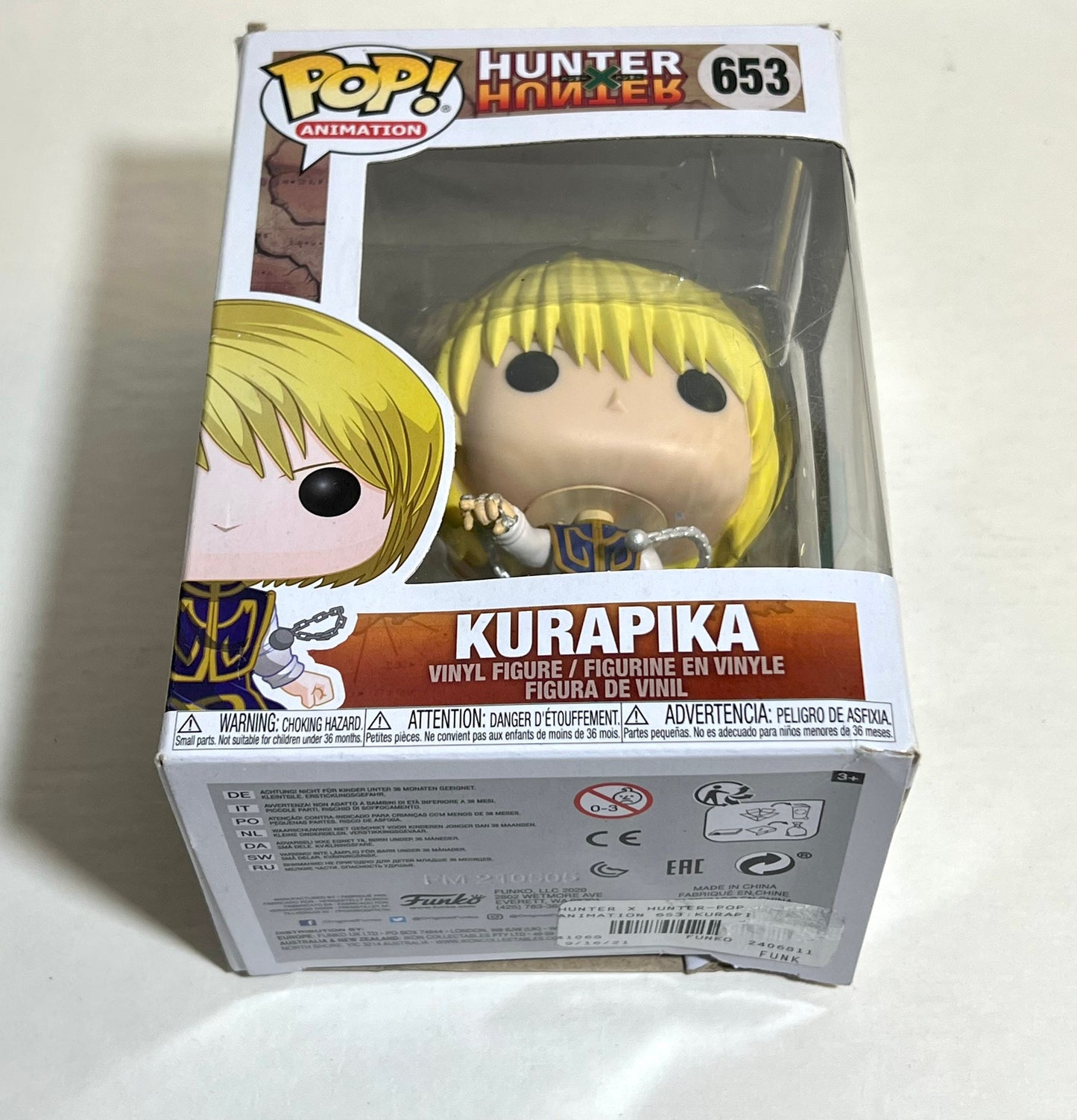 Funko Pop! Animation: Hunter x Hunter Kurapika 653