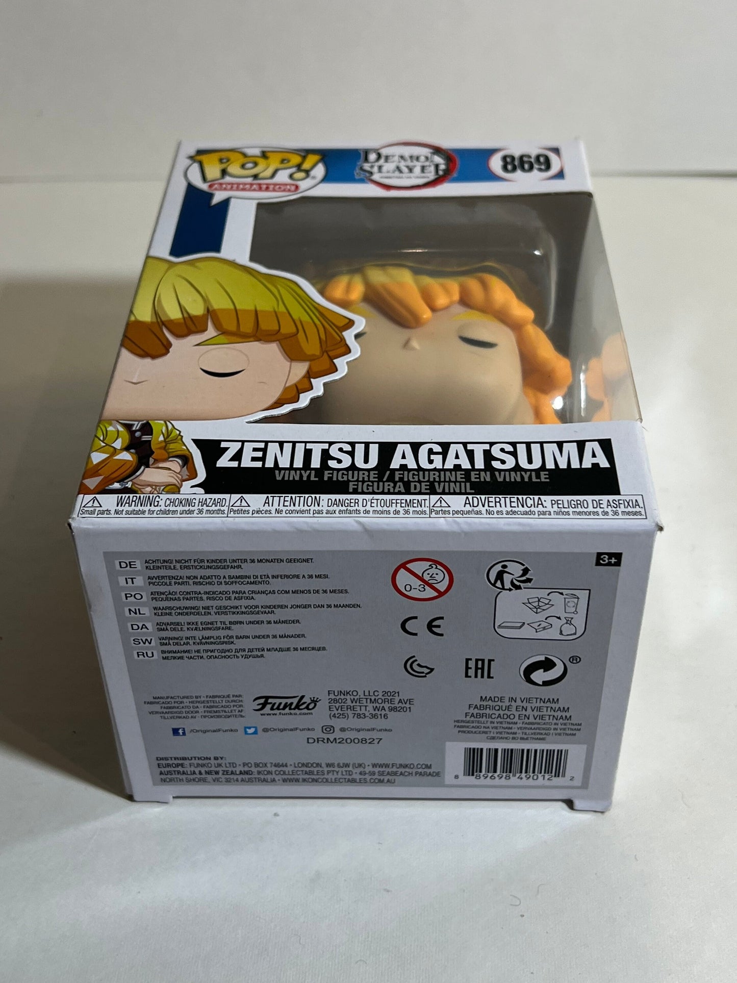 Funko Pop! Animation: Demon Slayer Zenitsu Agatsuma 869