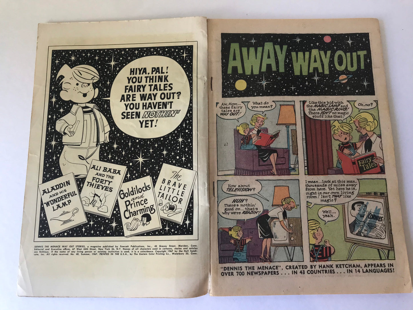 Dennis the Menace “Way-out Stories” | 1967 Comic