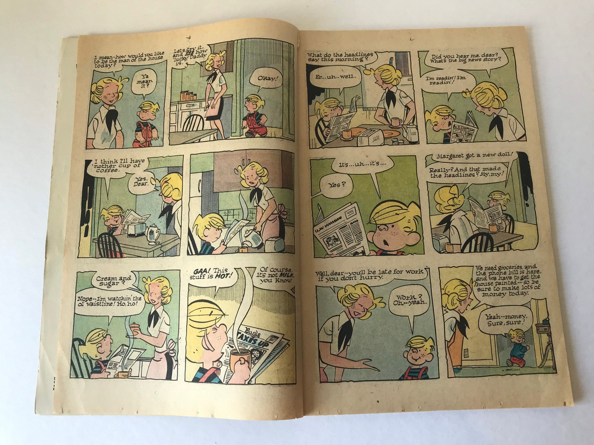 Dennis The Menace and his Wish-I-Was Book Comic Magazine | Fawcett 1969 Cartoon Comic