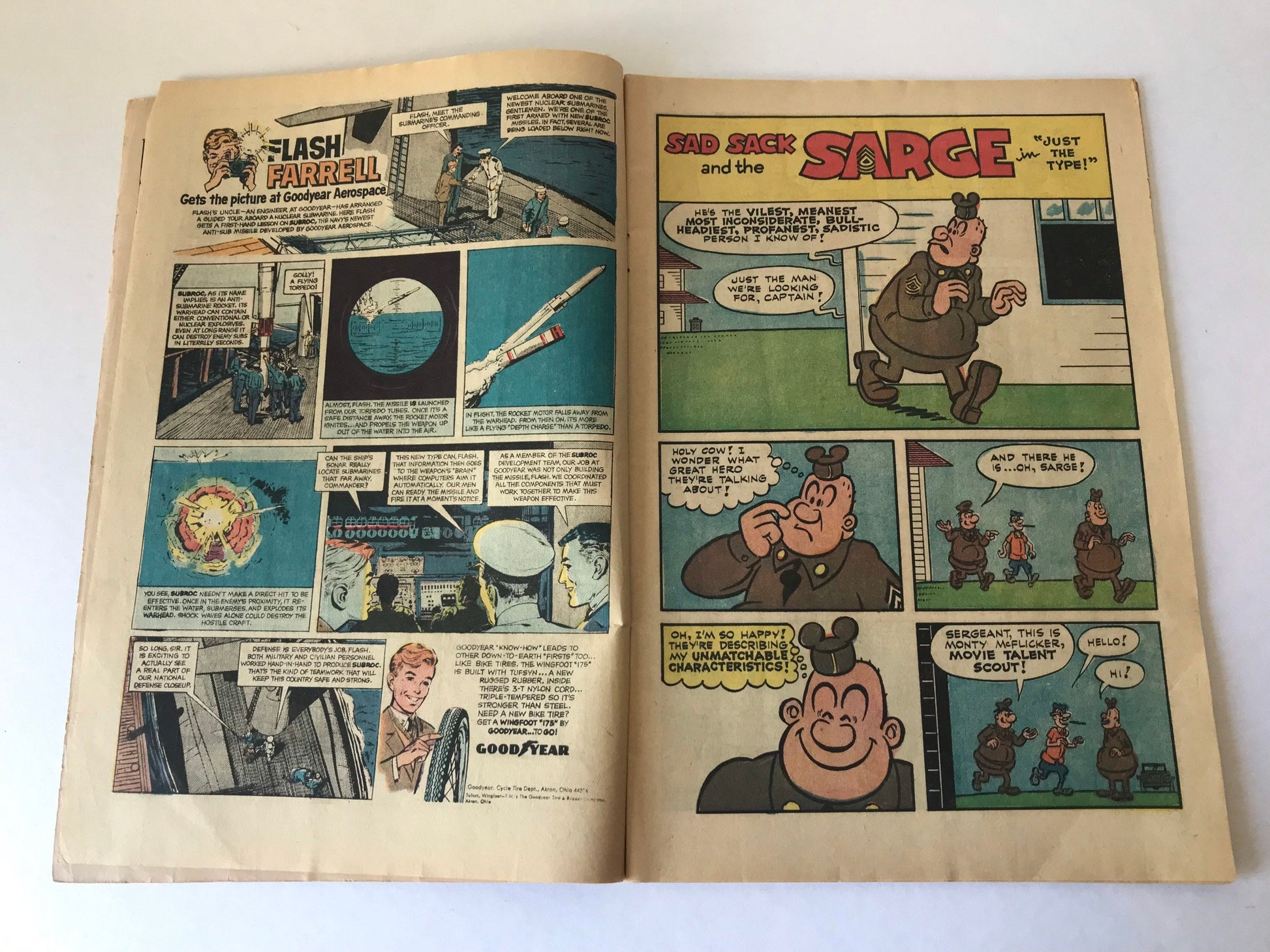 Sad Sack and the Sarge Cartoon Comic | Harvey Comics September Issue No. 57