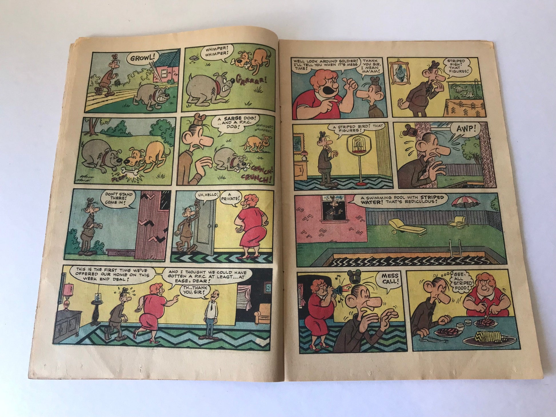 Sad Sack and the Sarge Cartoon Comic | Harvey Comics September Issue No. 57