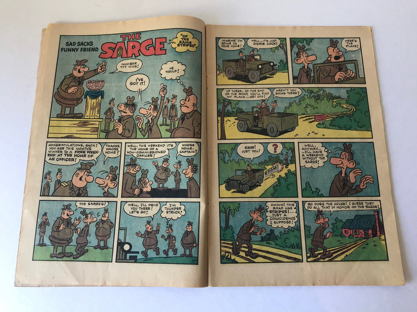 Sad Sack and the Sarge Cartoon Comic | Harvey Comics September Issue No. 57