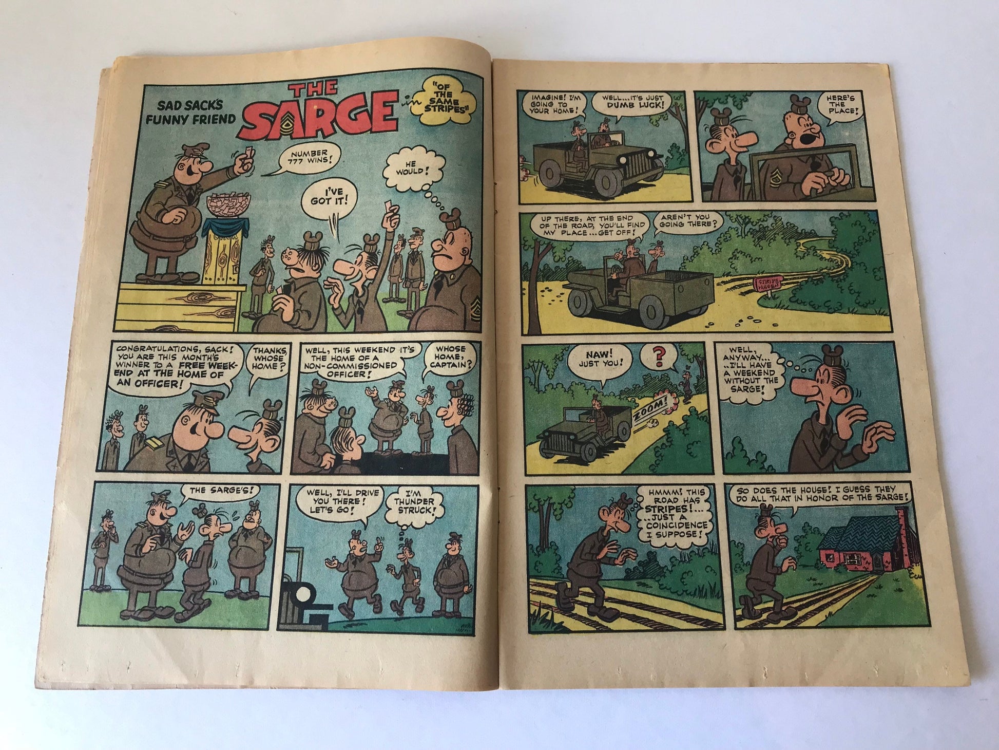 Sad Sack and the Sarge Cartoon Comic | Harvey Comics September Issue No. 57