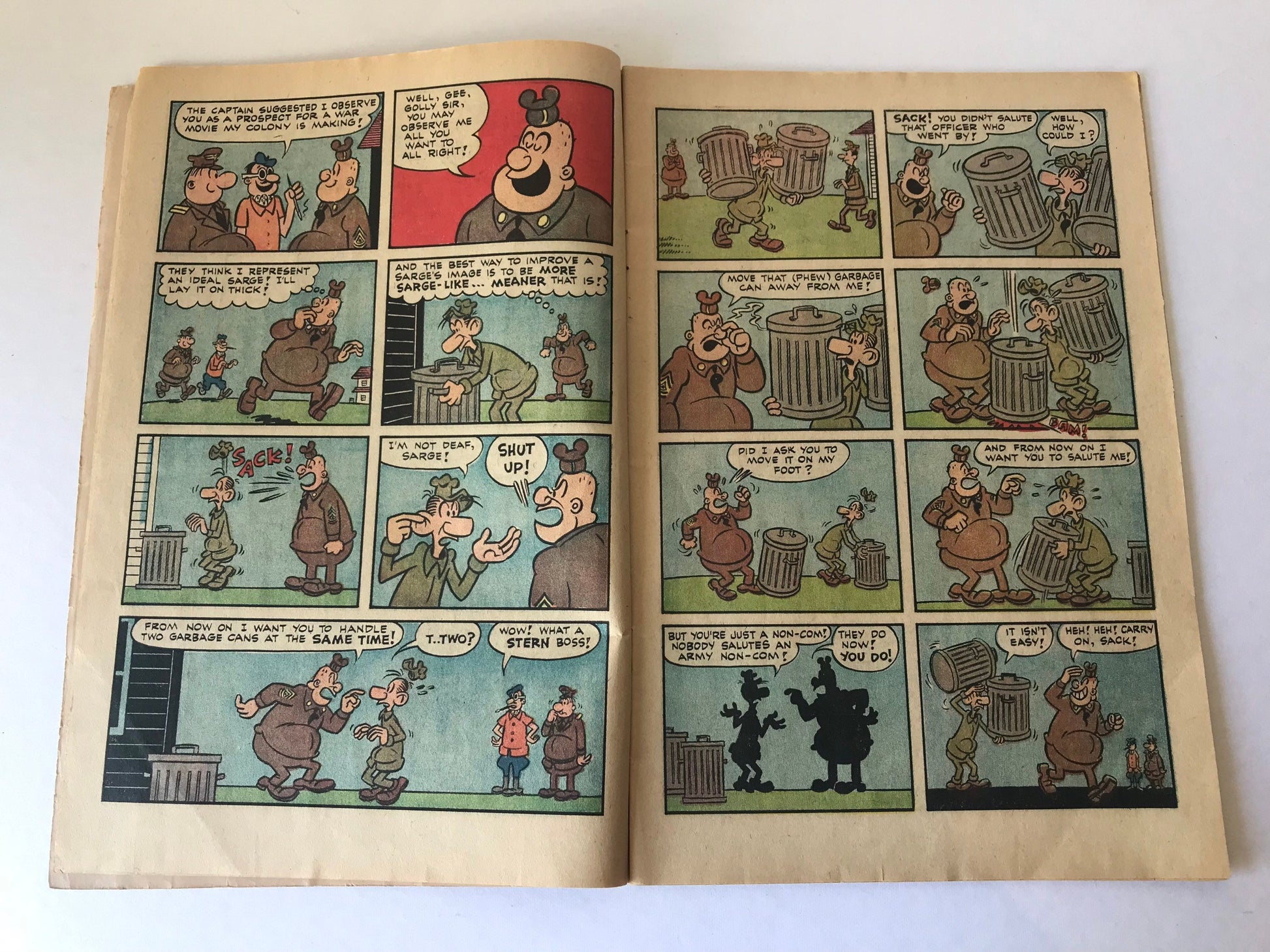 Sad Sack and the Sarge Cartoon Comic | Harvey Comics September Issue No. 57
