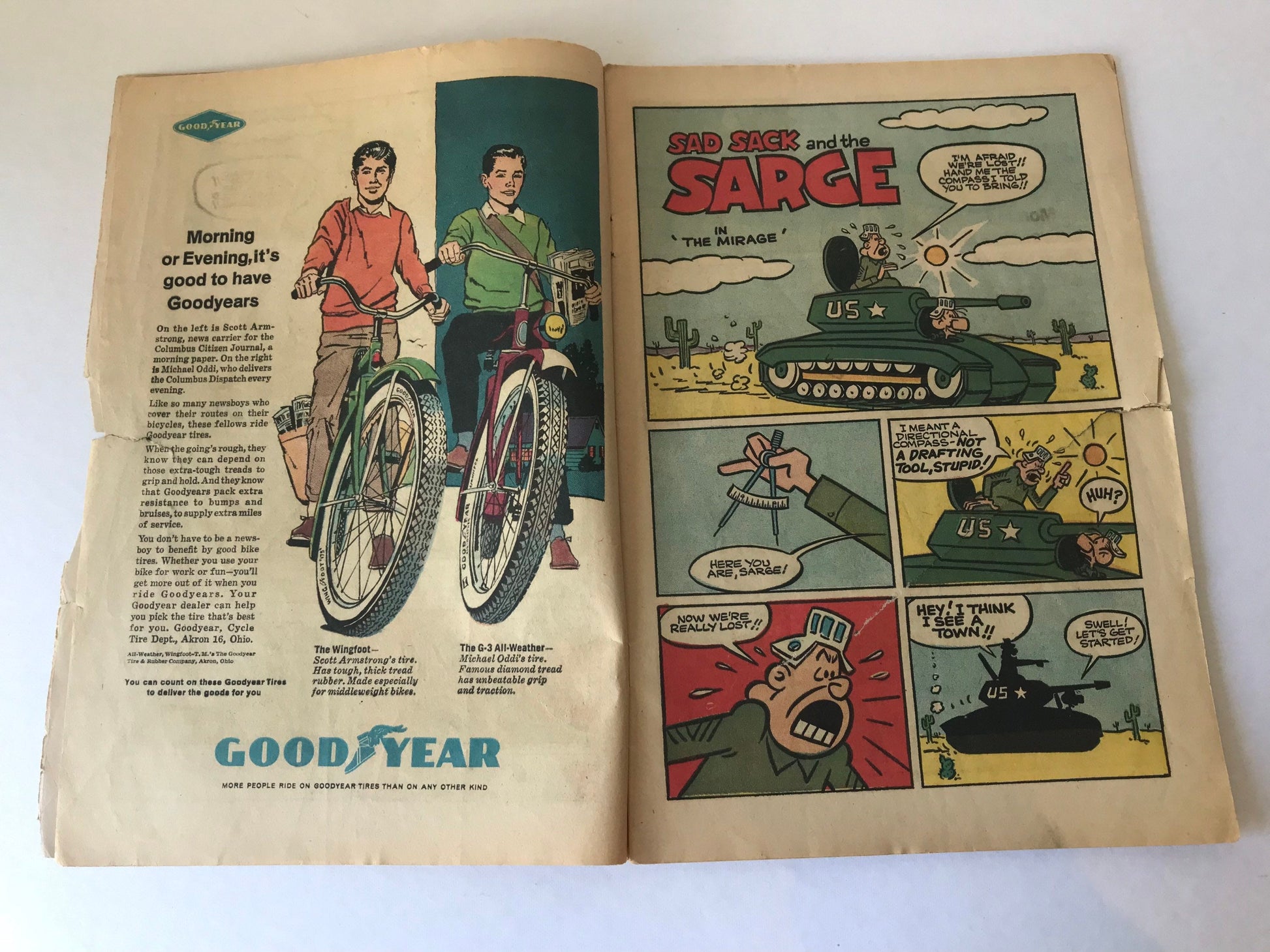 Sad Sack and the Sarge Cartoon Comic Book | Harvey Comics June No. 37