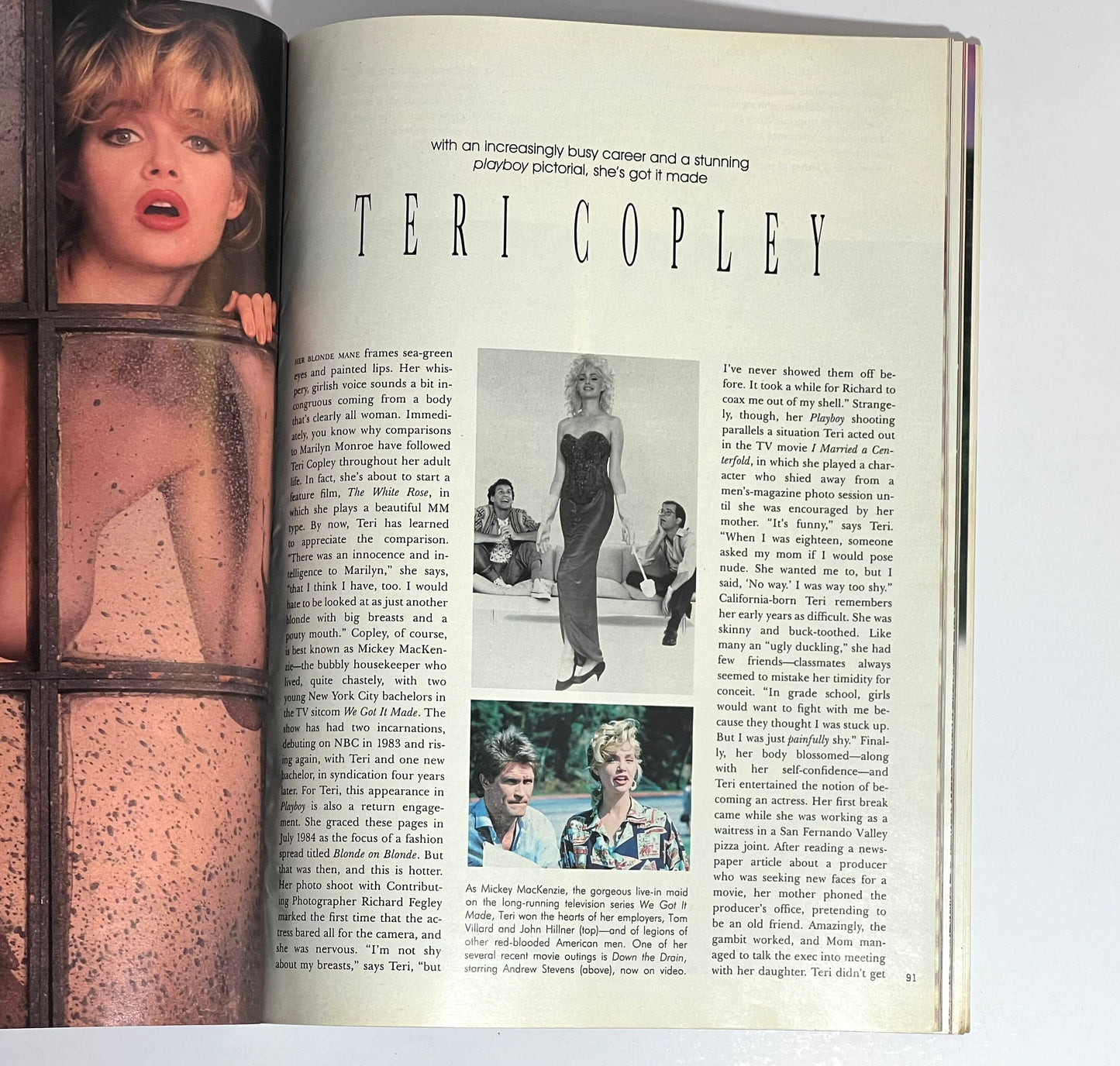 1990 Playboy Magazine Terri Copley November Issue