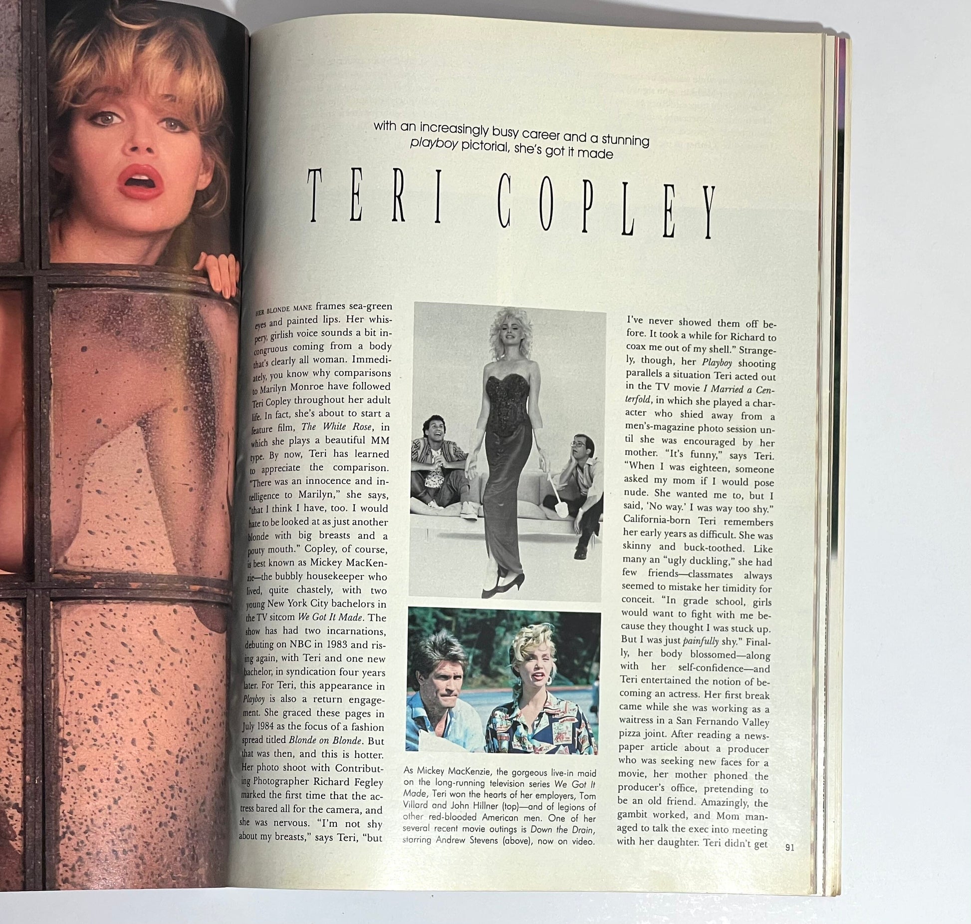 1990 Playboy Magazine Terri Copley November Issue