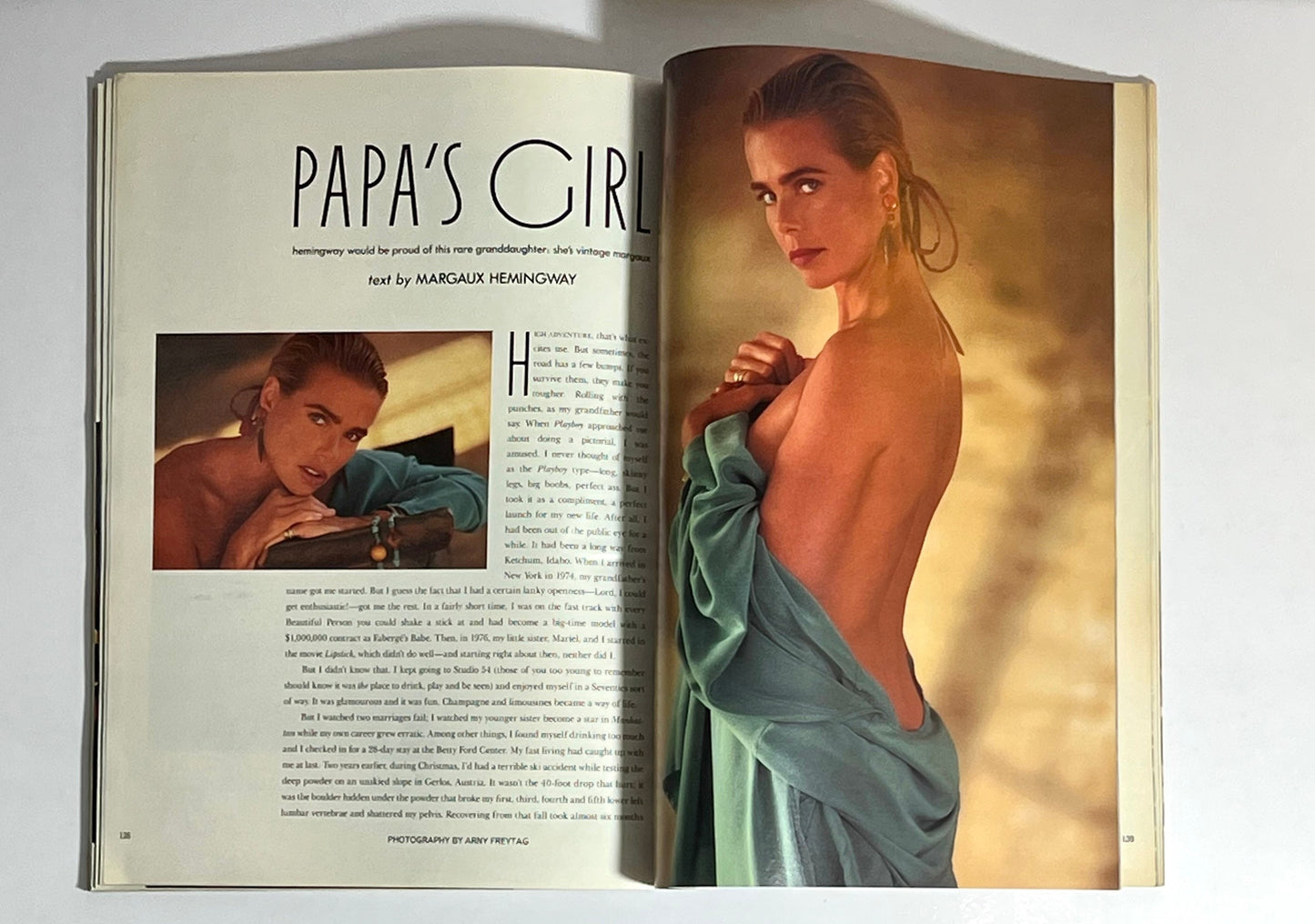 1990 Playboy Magazine Margaux Hemingway May Issue