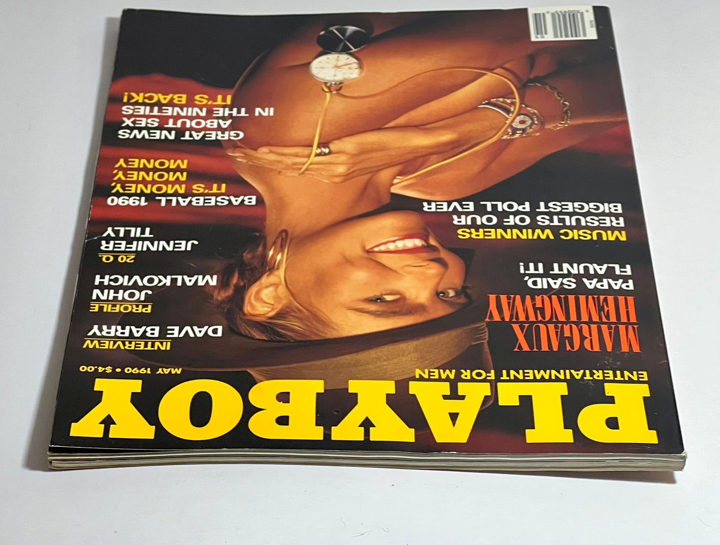 1990 Playboy Magazine Margaux Hemingway May Issue