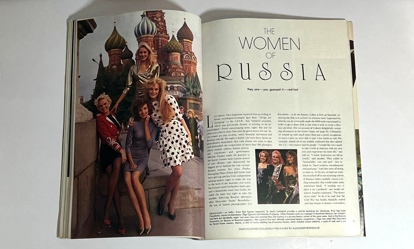 1990 Playboy Magazine Women of Russia February Issue