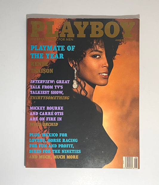 1990 Playboy Magazine Reneé Tenison June Issue