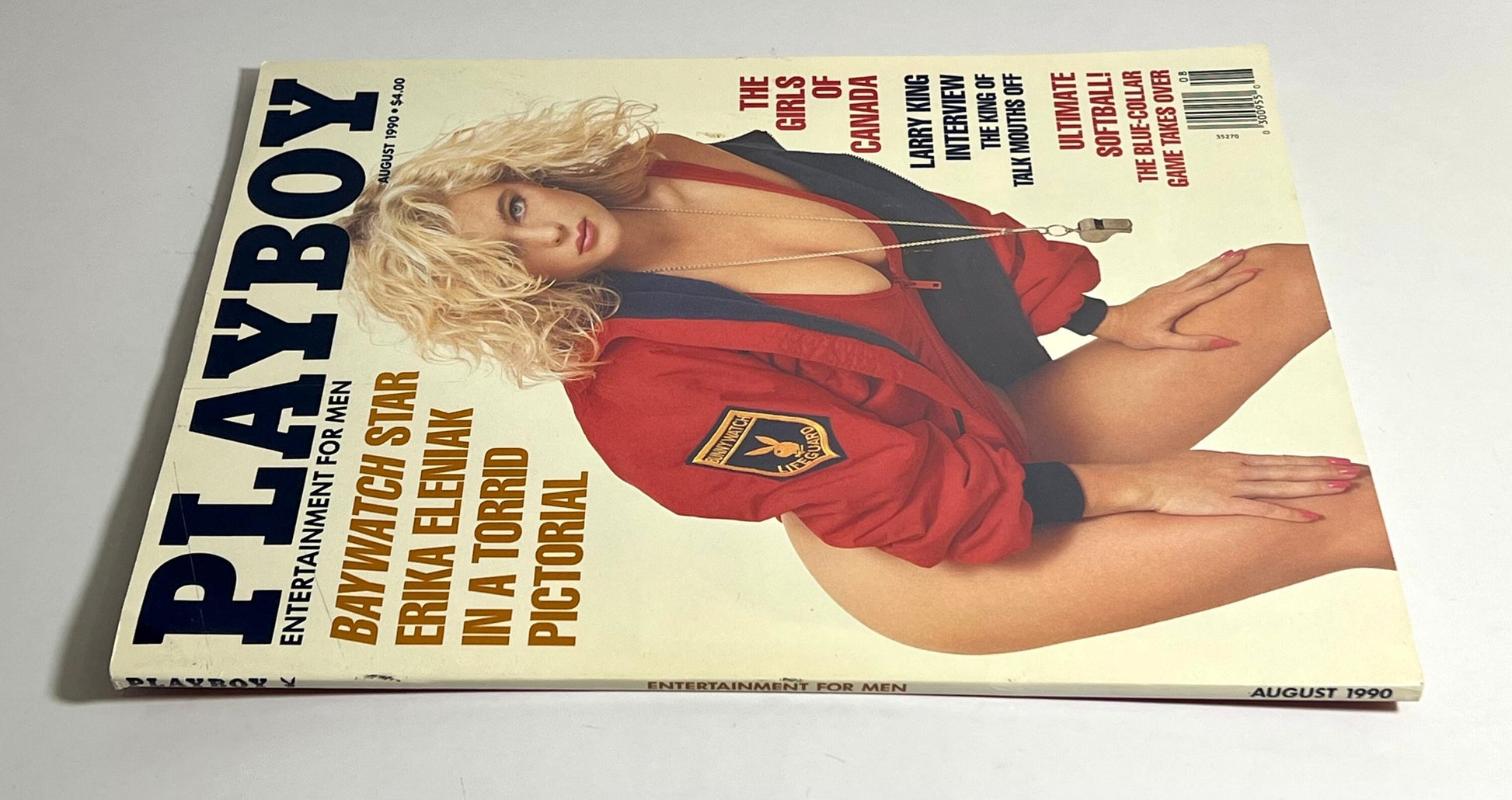 1990 Playboy Magazine Erika Eleniak August Issue