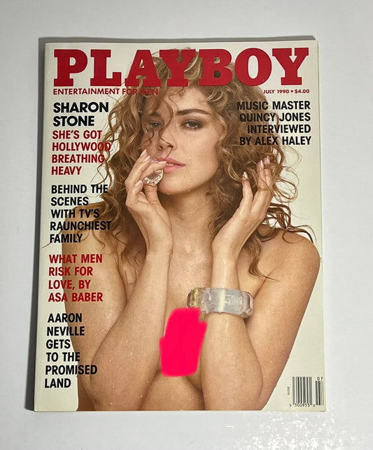 1990 Playboy Magazine Sharon Stone July Issue