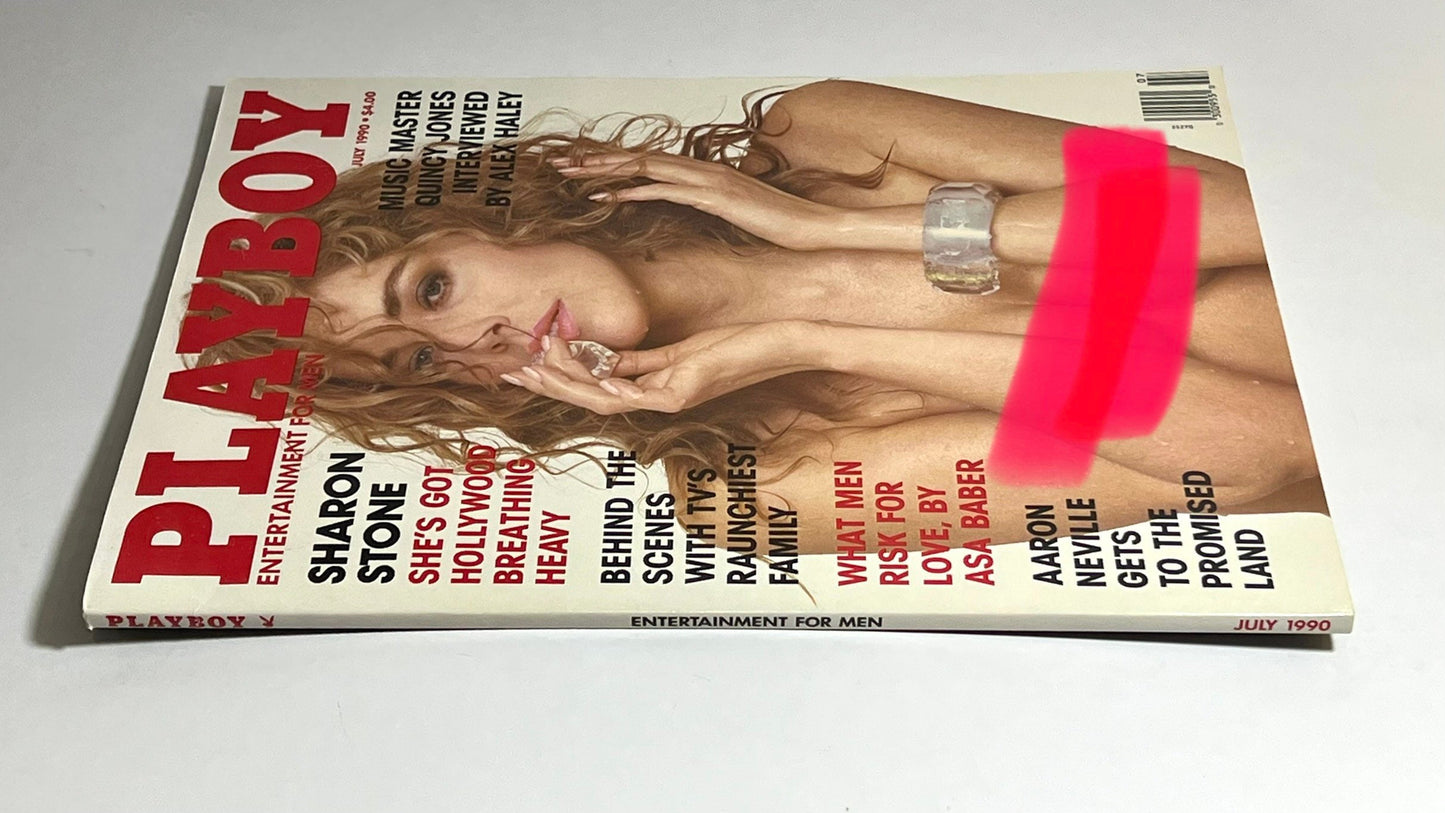 1990 Playboy Magazine Sharon Stone July Issue